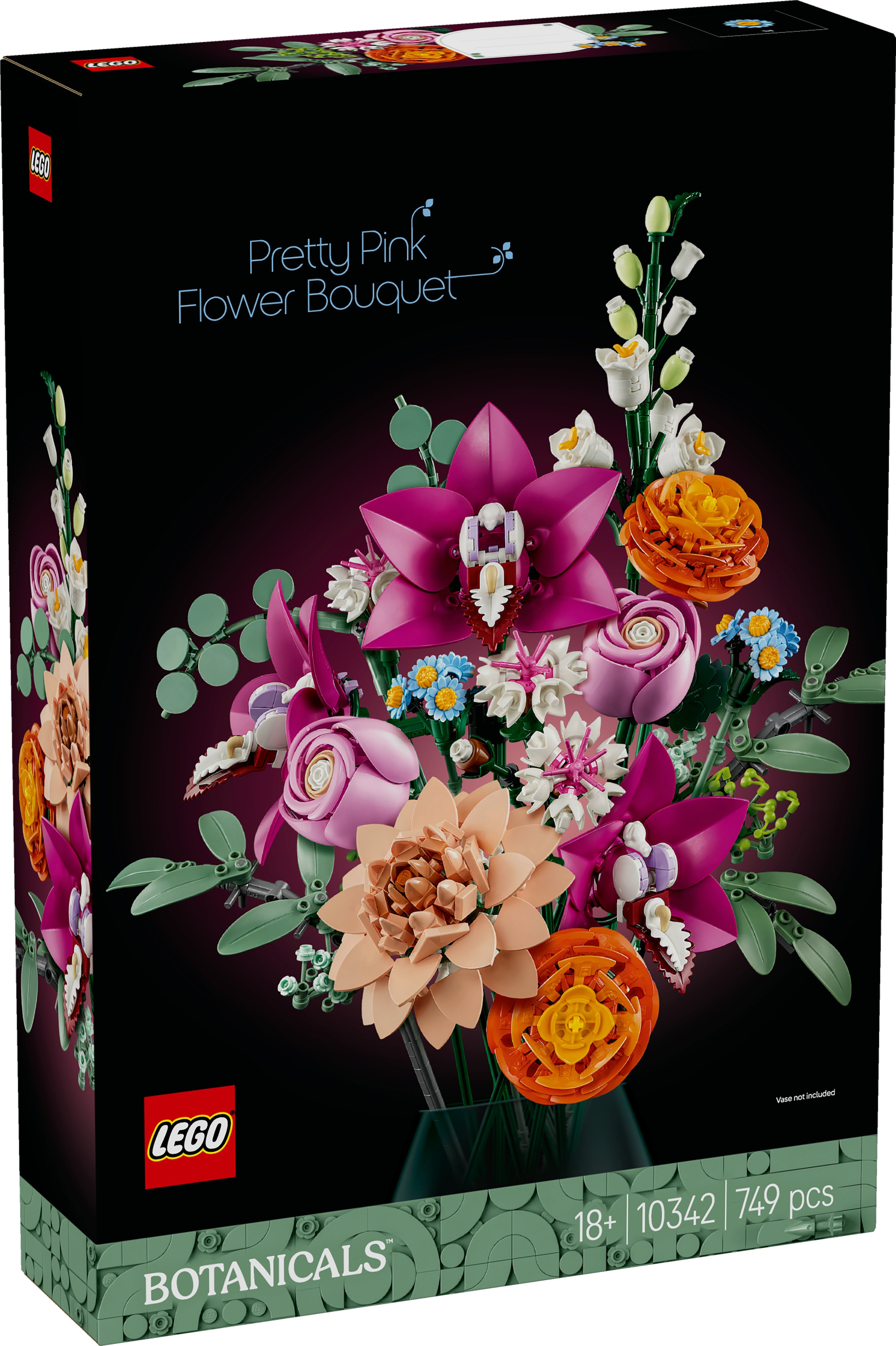 LEGO® 10342 Botanicals Schöner Rosafarbener Blumenstrauß
