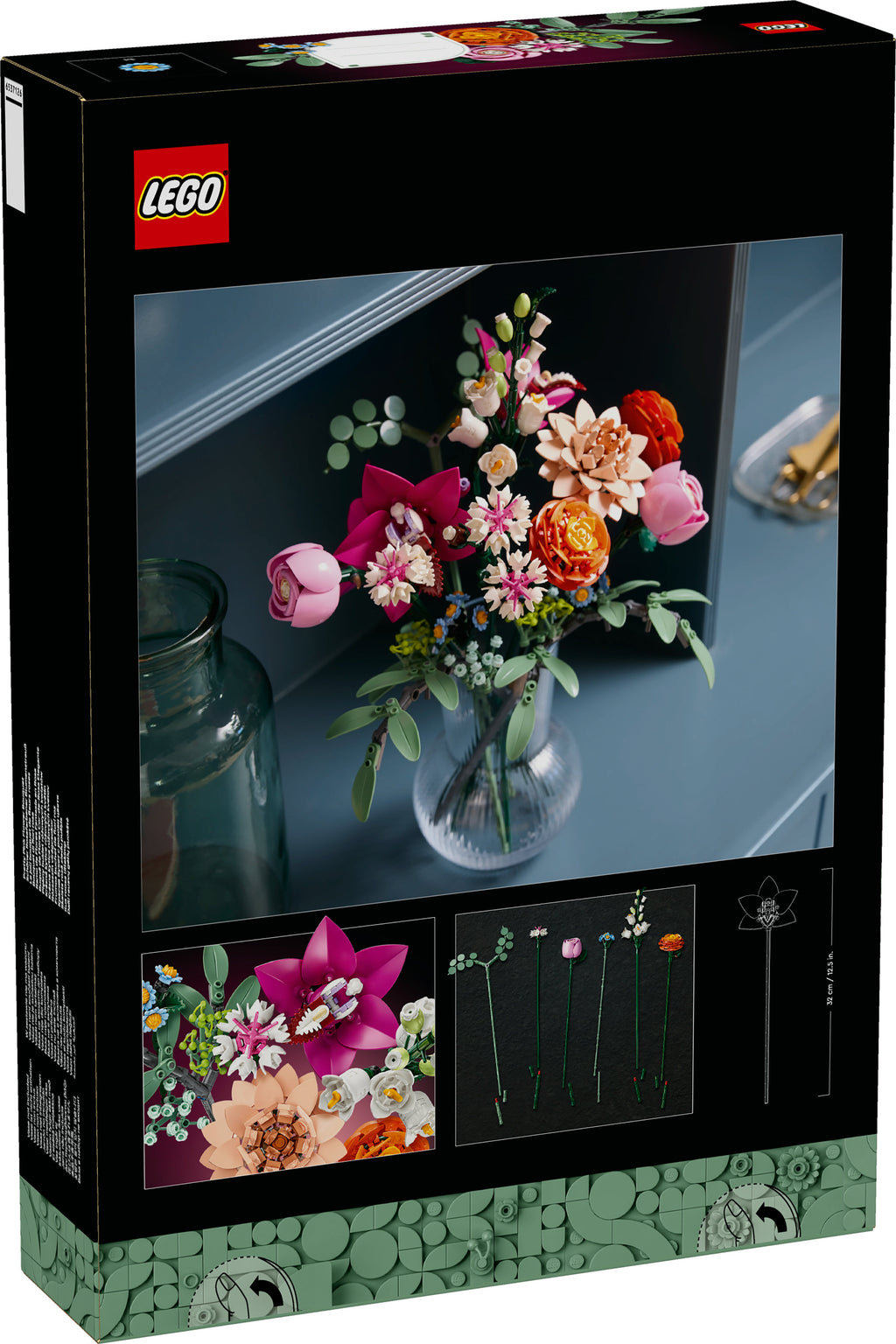 LEGO® 10342 Botanicals Schöner Rosafarbener Blumenstrauß