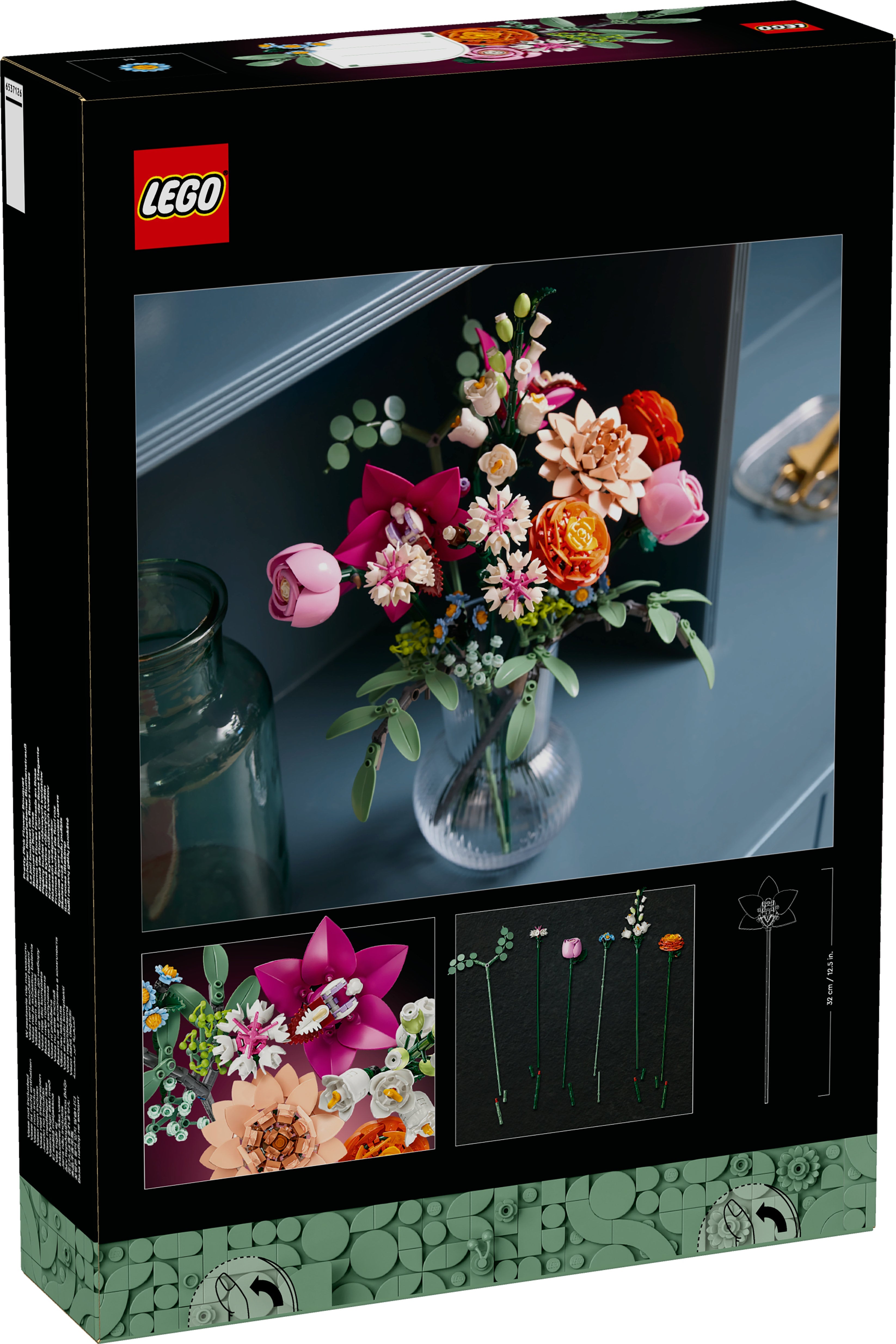 LEGO® 10342 Botanicals Schöner Rosafarbener Blumenstrauß