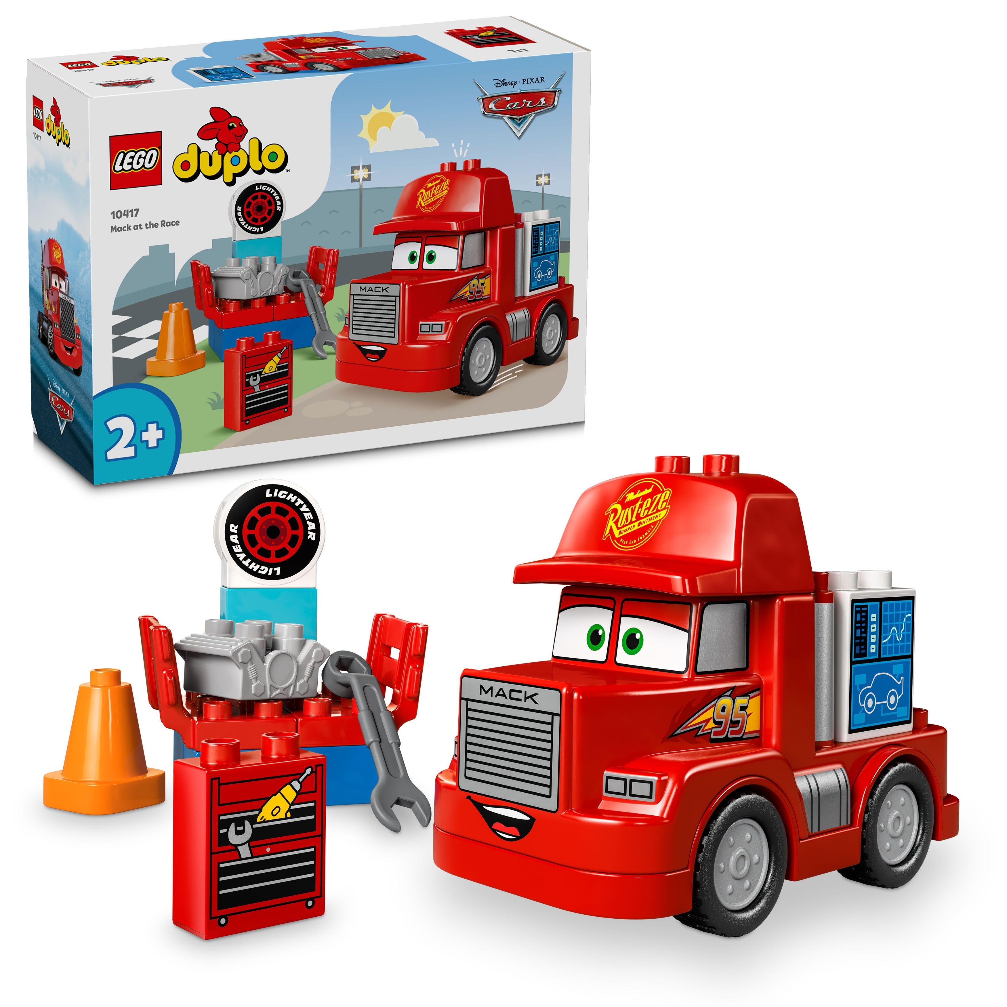 LEGO® 10417 DUPLO® Disney and Pixar’s Cars Mack beim Rennen