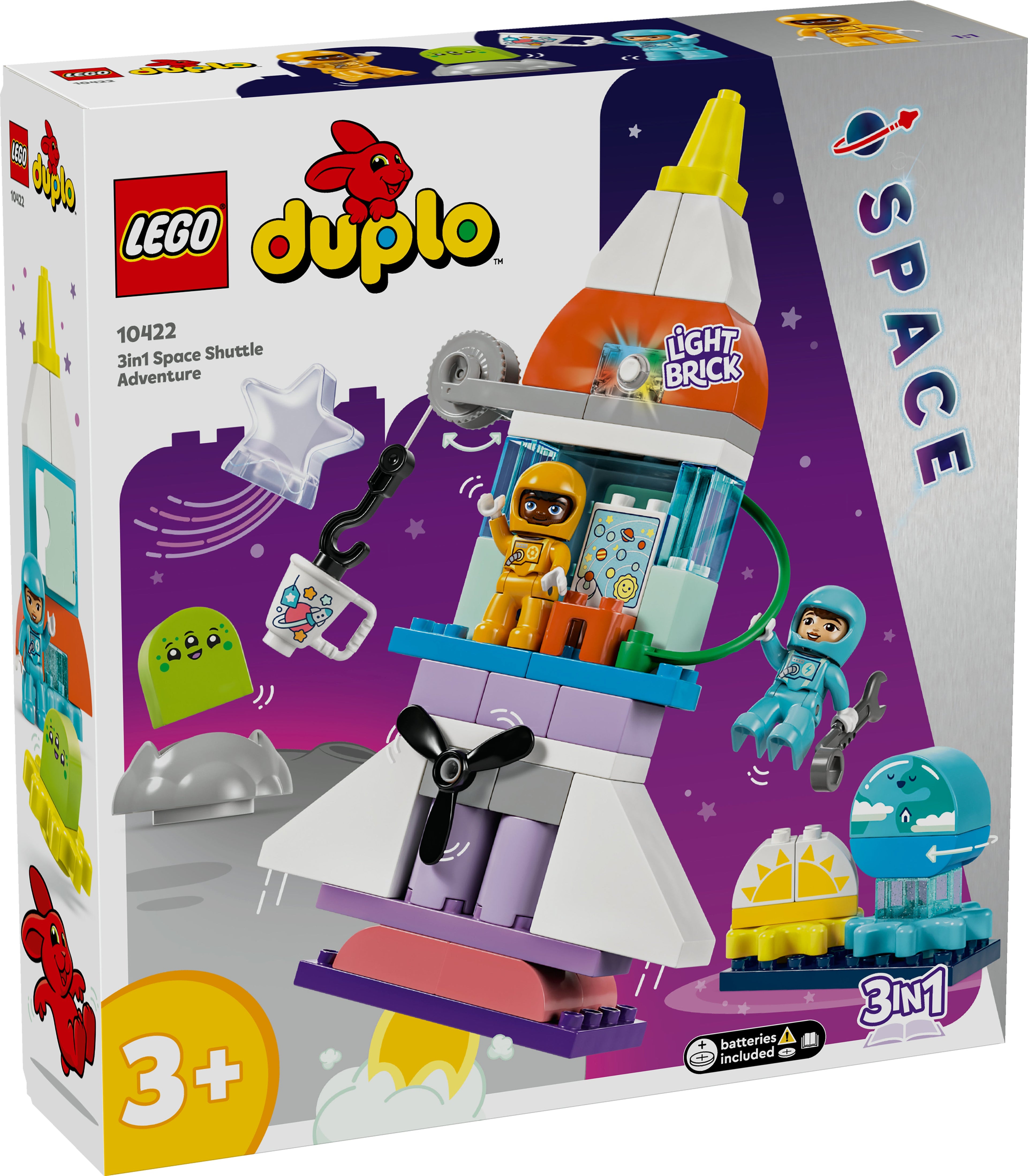 LEGO® 10422 DUPLO® 3-in-1-Spaceshuttle für viele Abenteuer
