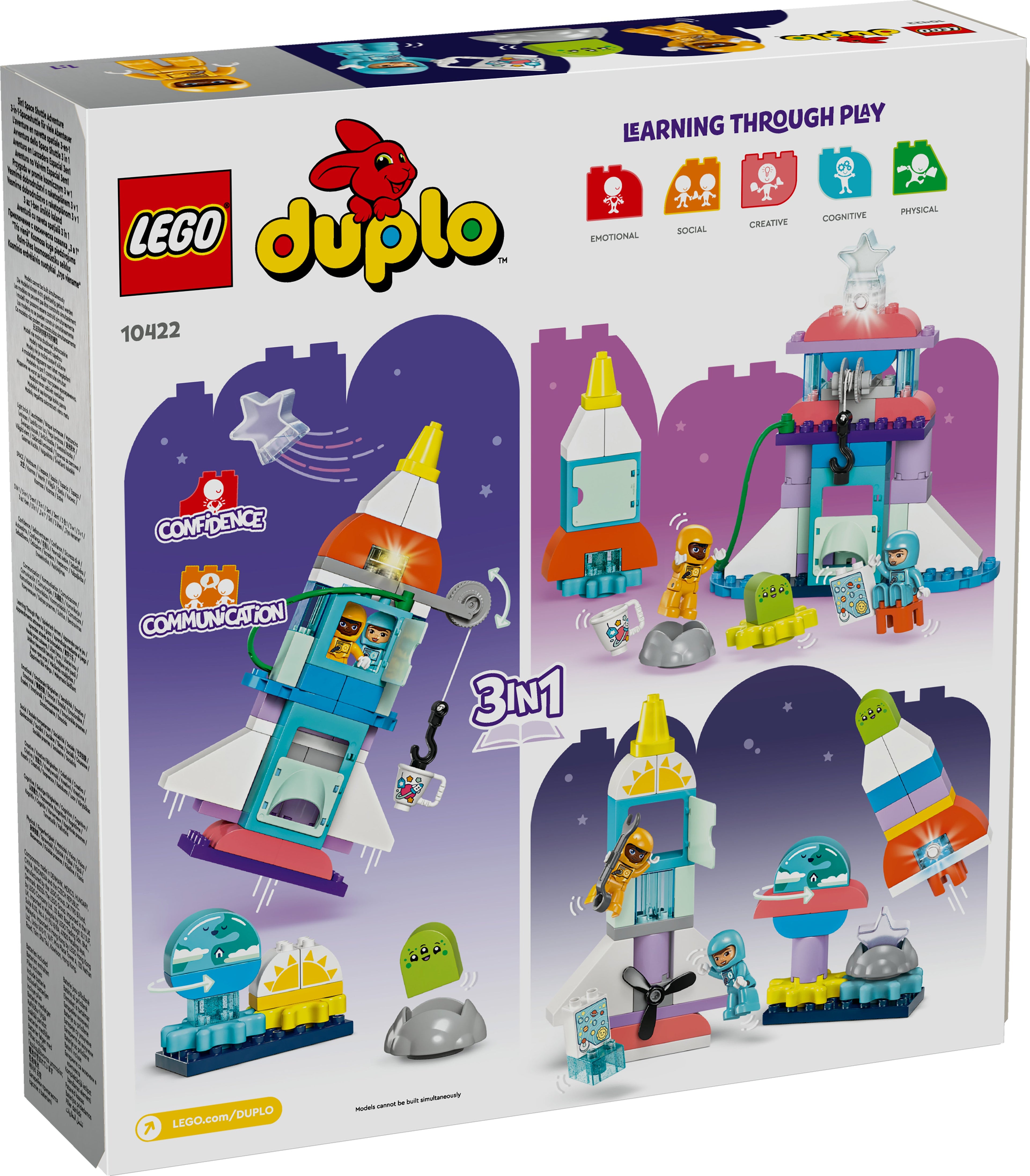 LEGO® 10422 DUPLO® 3-in-1-Spaceshuttle für viele Abenteuer