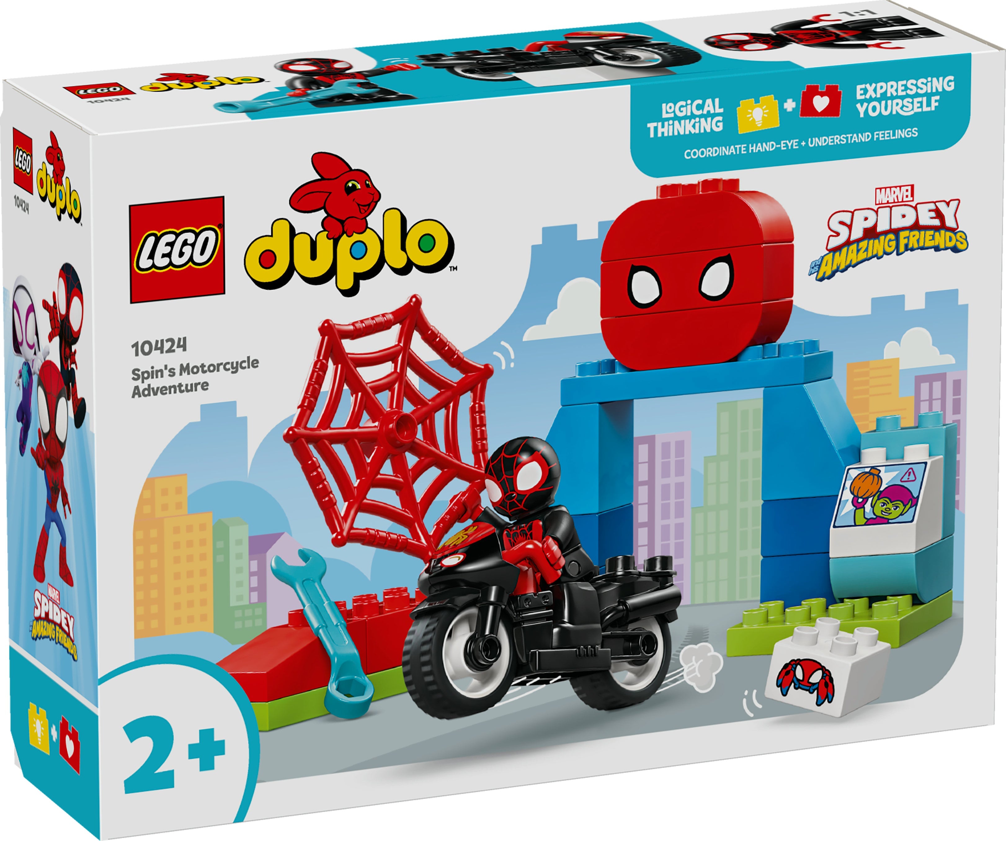 LEGO® 10424 DUPLO® Marvel Spins Motorrad-Abenteuer