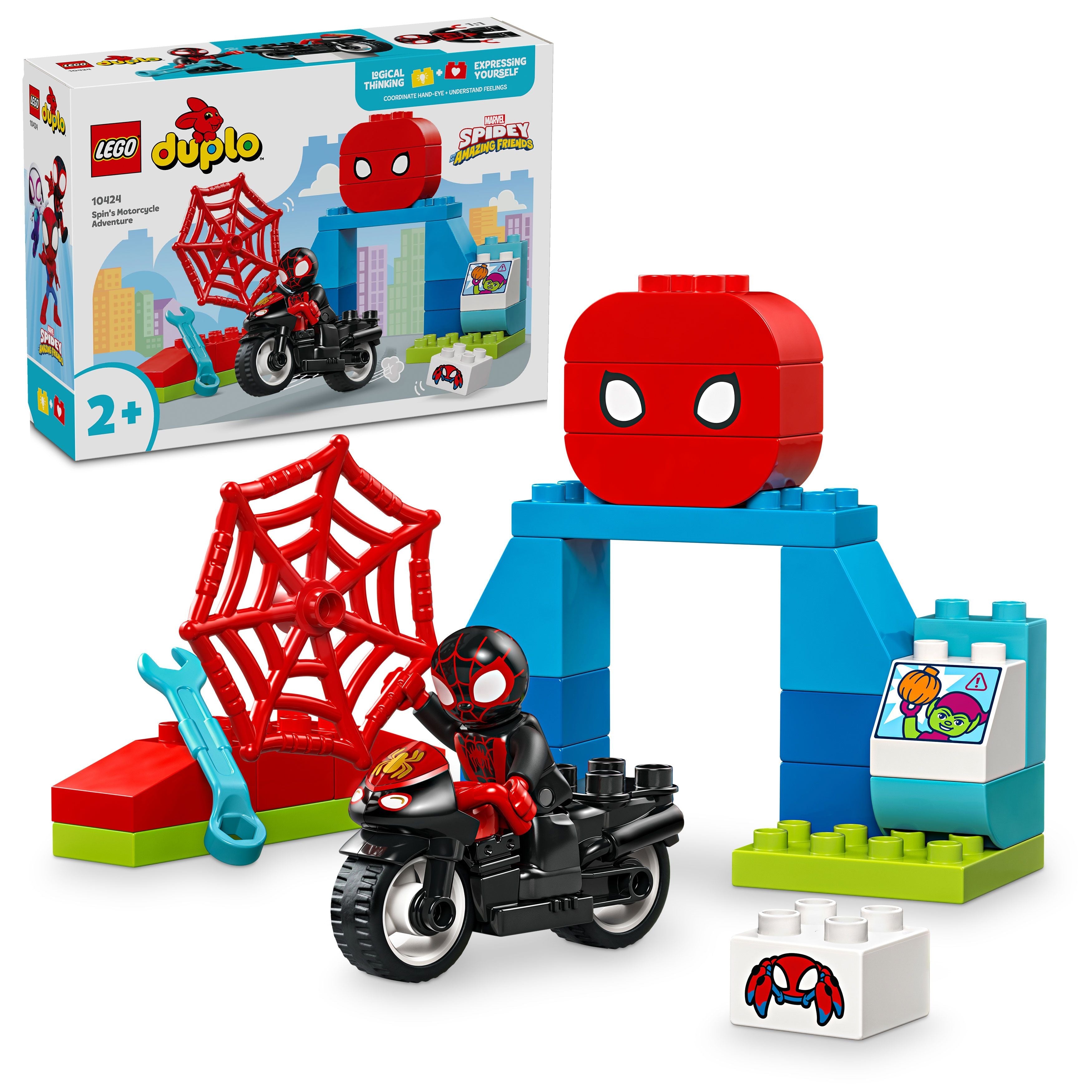 LEGO® 10424 DUPLO® Marvel Spins Motorrad-Abenteuer