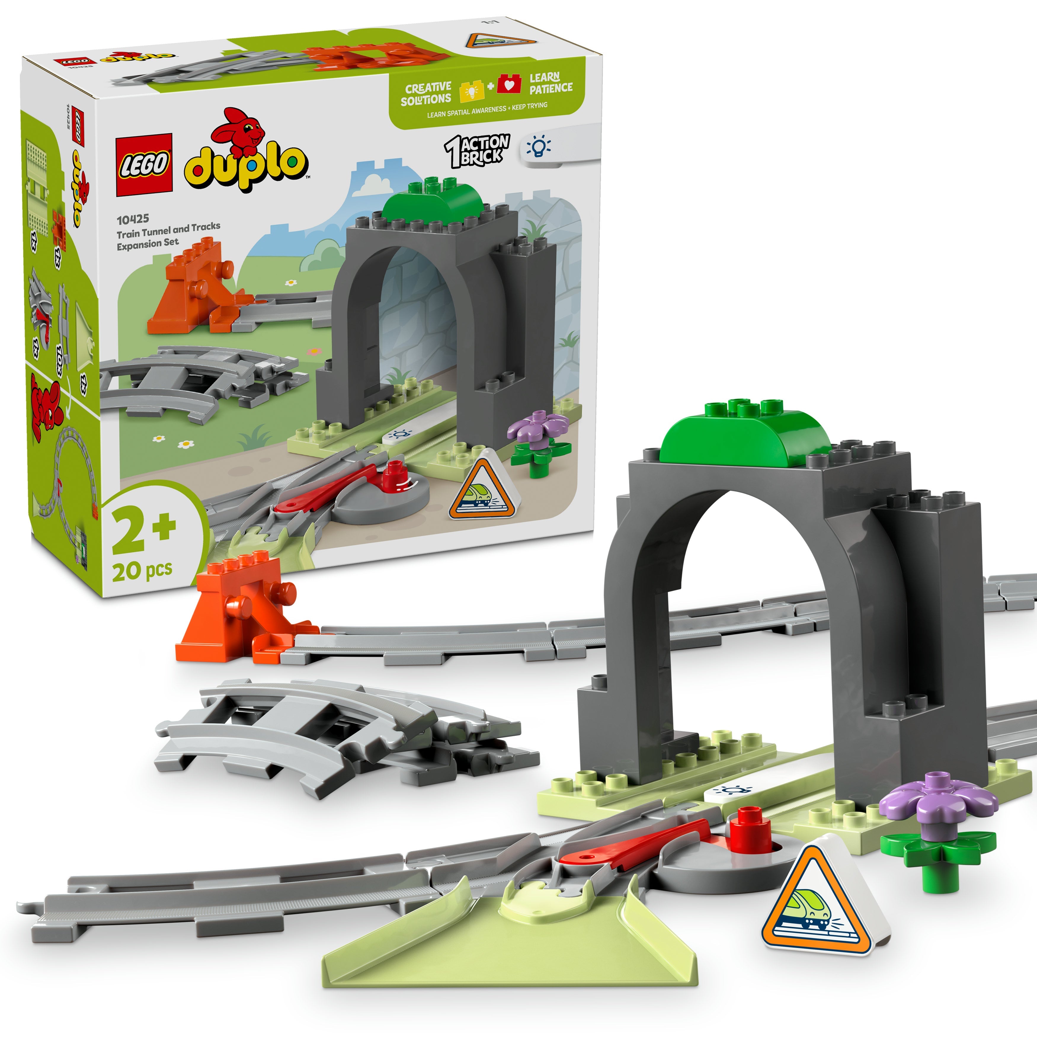 LEGO® 10425 DUPLO® Town Eisenbahntunnel und Schienen – Erweiterungsset