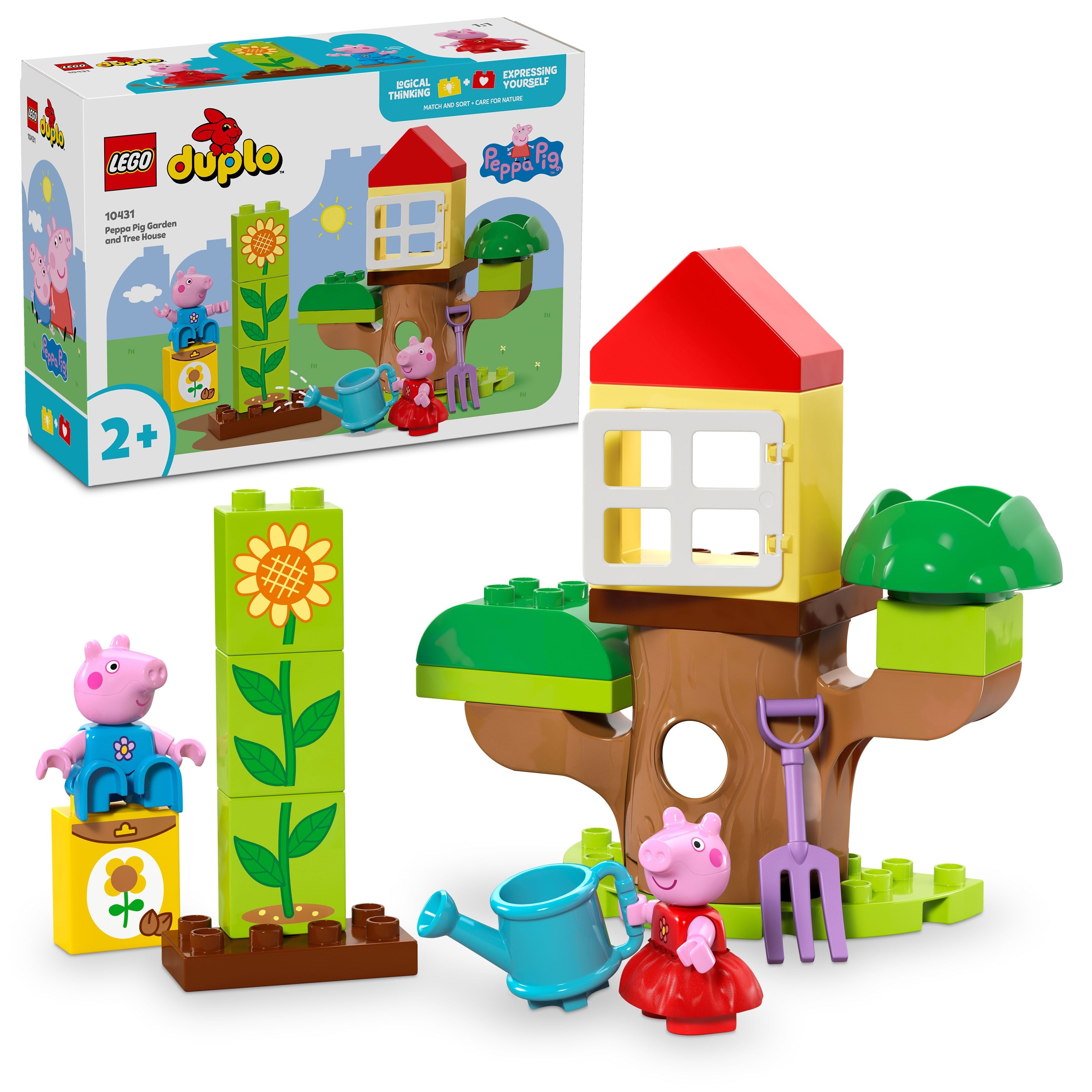 LEGO® 10431 DUPLO® Peppa Wutz' Garten mit Baumhaus