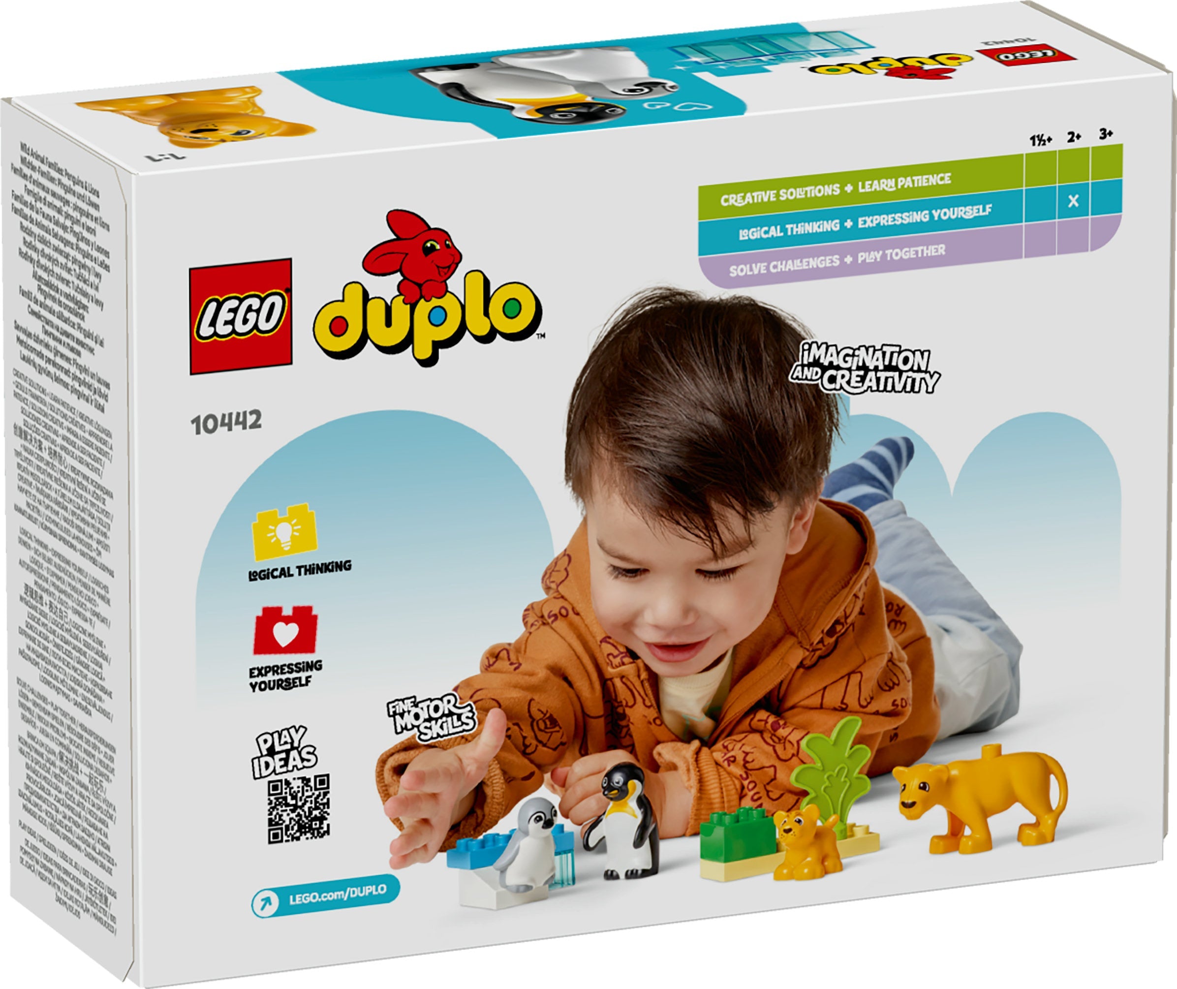 LEGO® 10442 DUPLO® Town Wildtier-Familien: Pinguine und Löwen