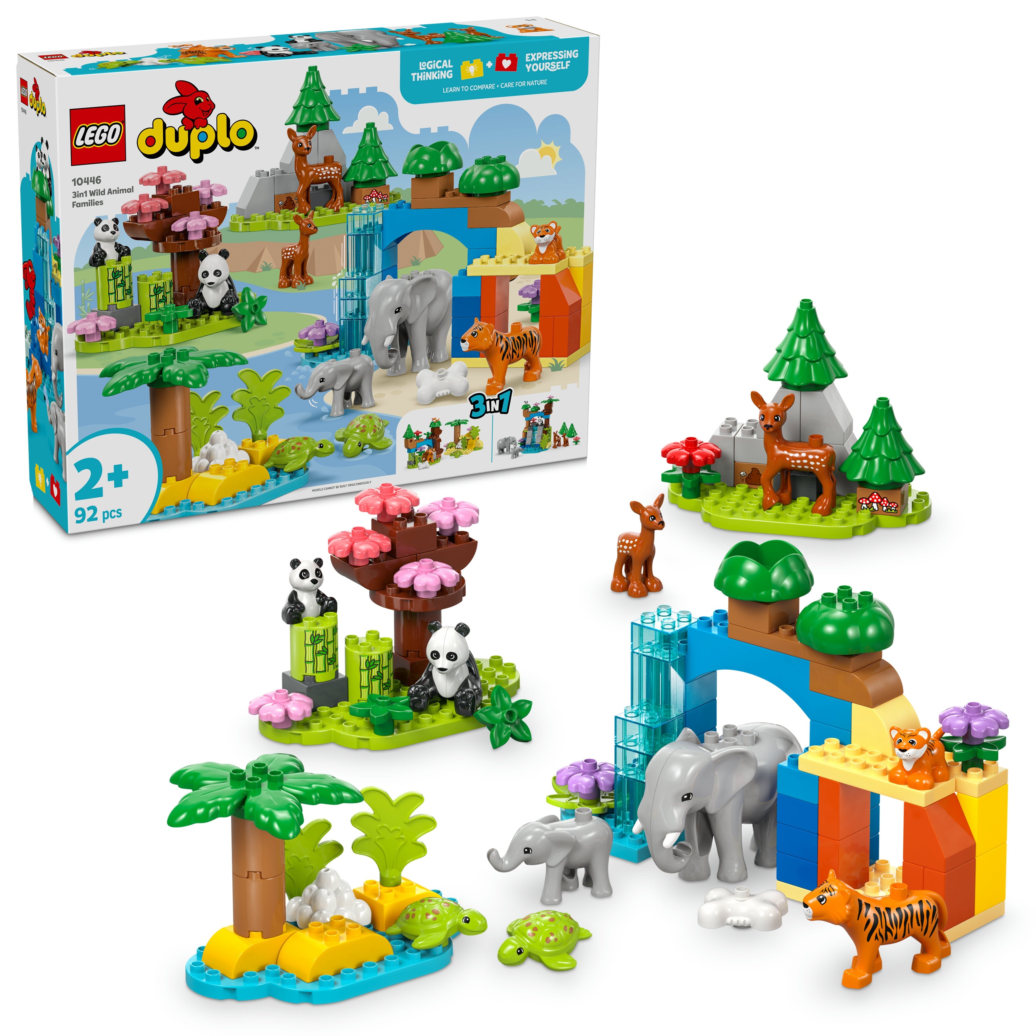 LEGO® 10446 DUPLO® Town Wildtier-Familien 3-in-1-Set