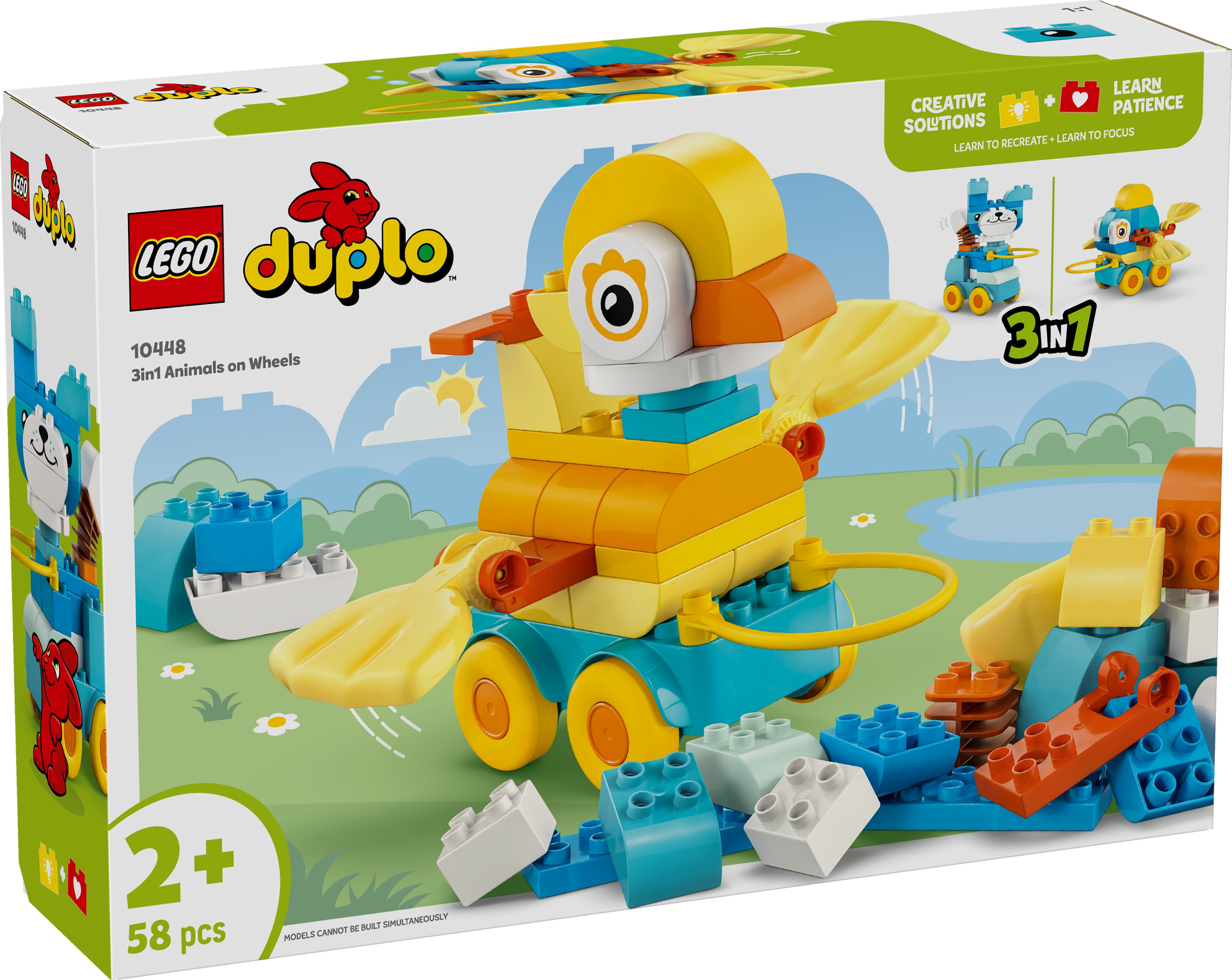 LEGO® 10448 DUPLO® Town Tiere auf Rädern 3-in-1-Set