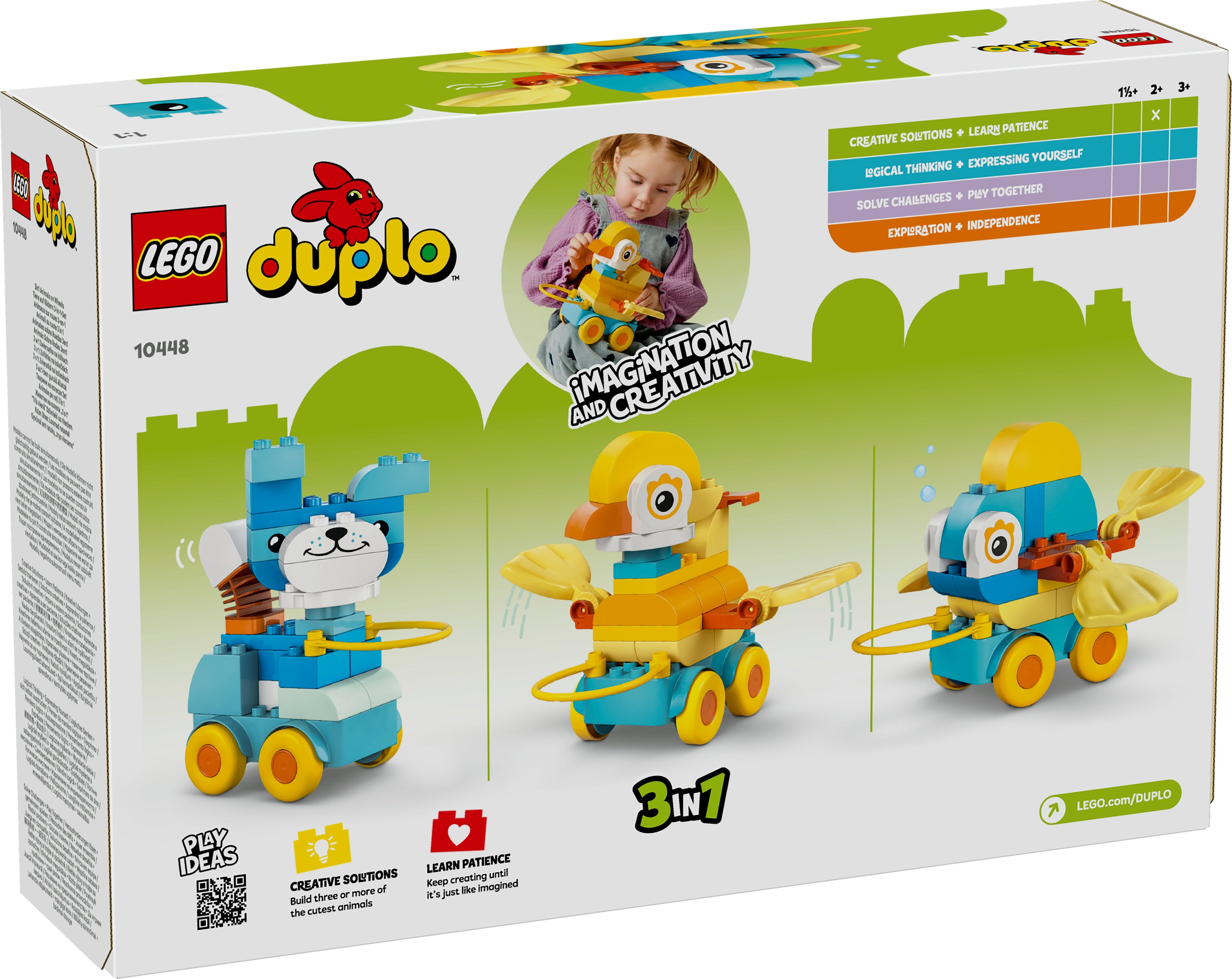 LEGO® 10448 DUPLO® Town Tiere auf Rädern 3-in-1-Set
