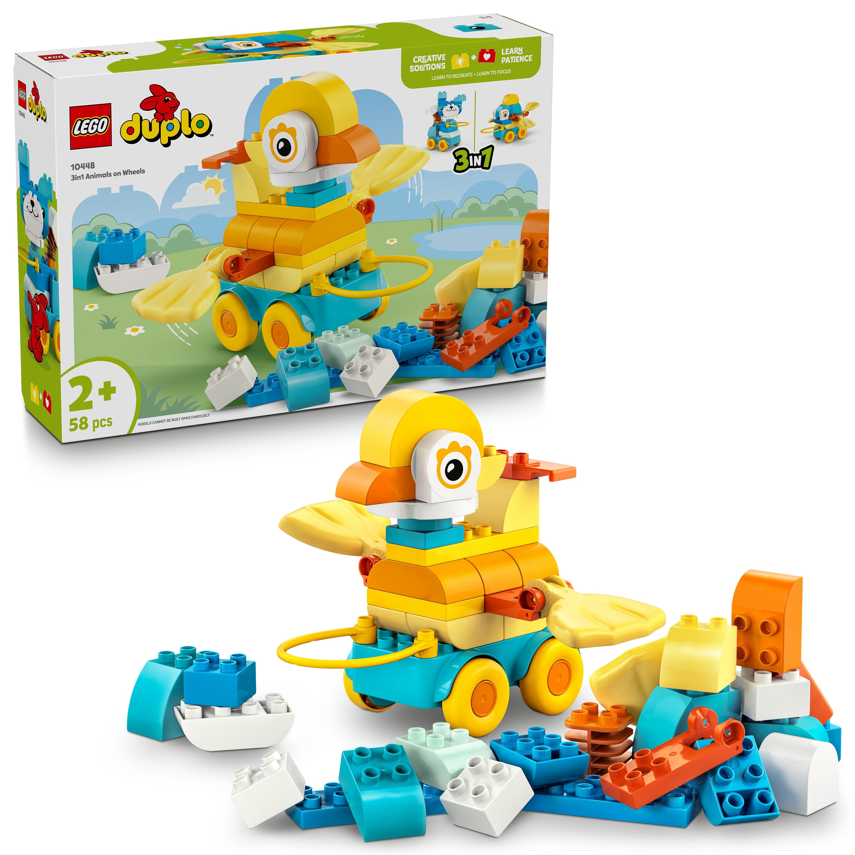 LEGO® 10448 DUPLO® Town Tiere auf Rädern 3-in-1-Set