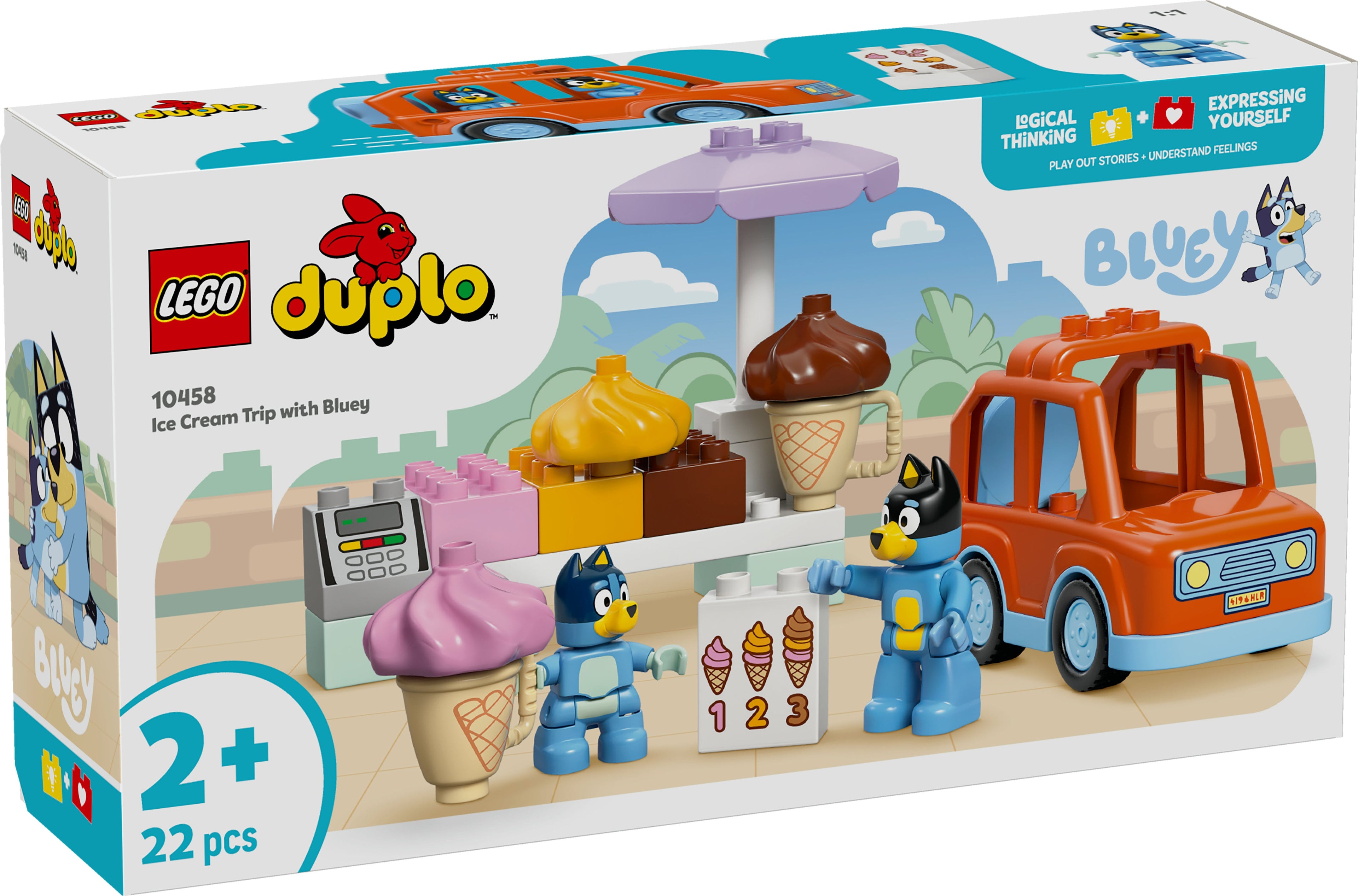 LEGO® 10458 DUPLO® Bluey Ausflug zur Eisdiele mit Bluey