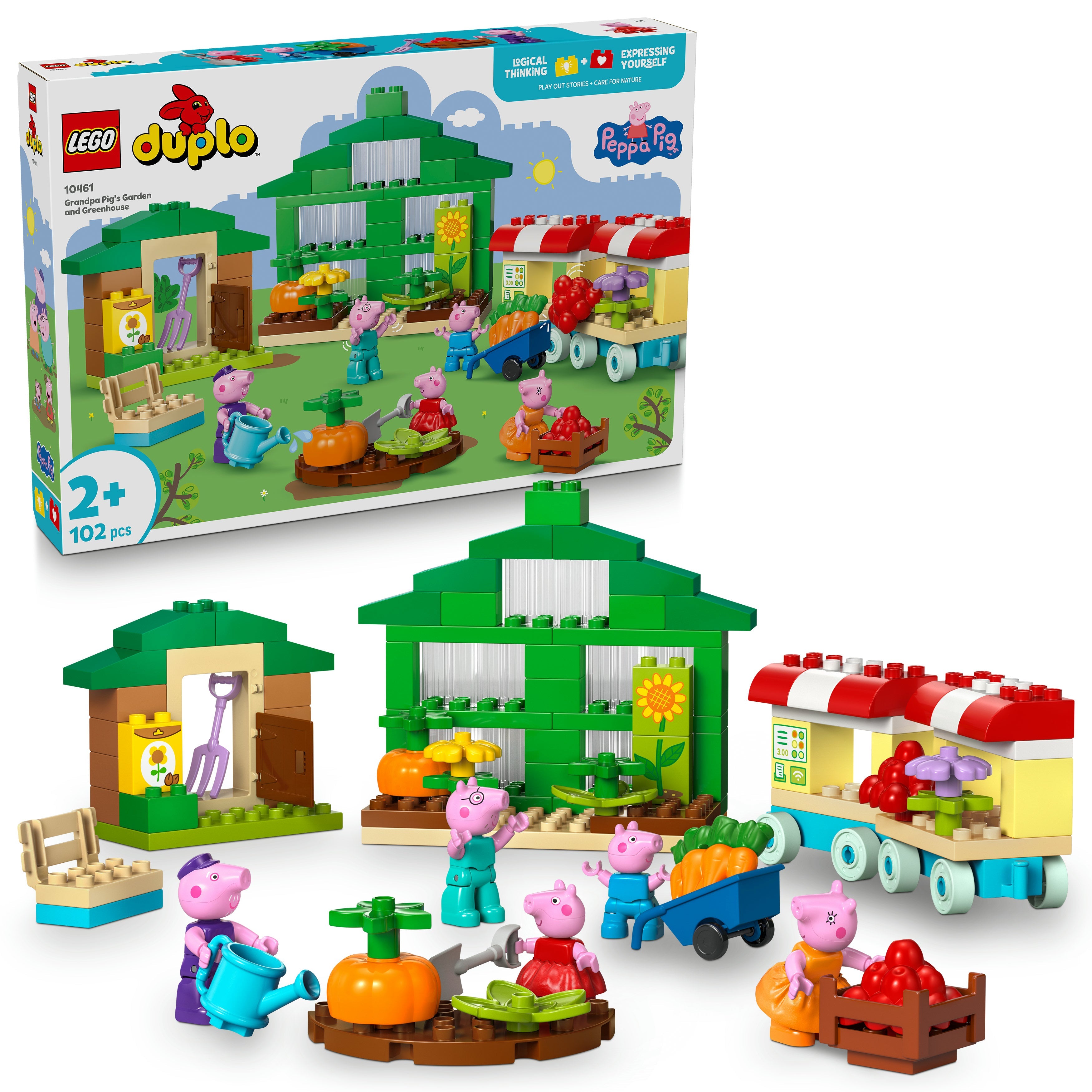 LEGO® 10461 DUPLO® Peppa Wutz Opas Garten und Gewächshaus