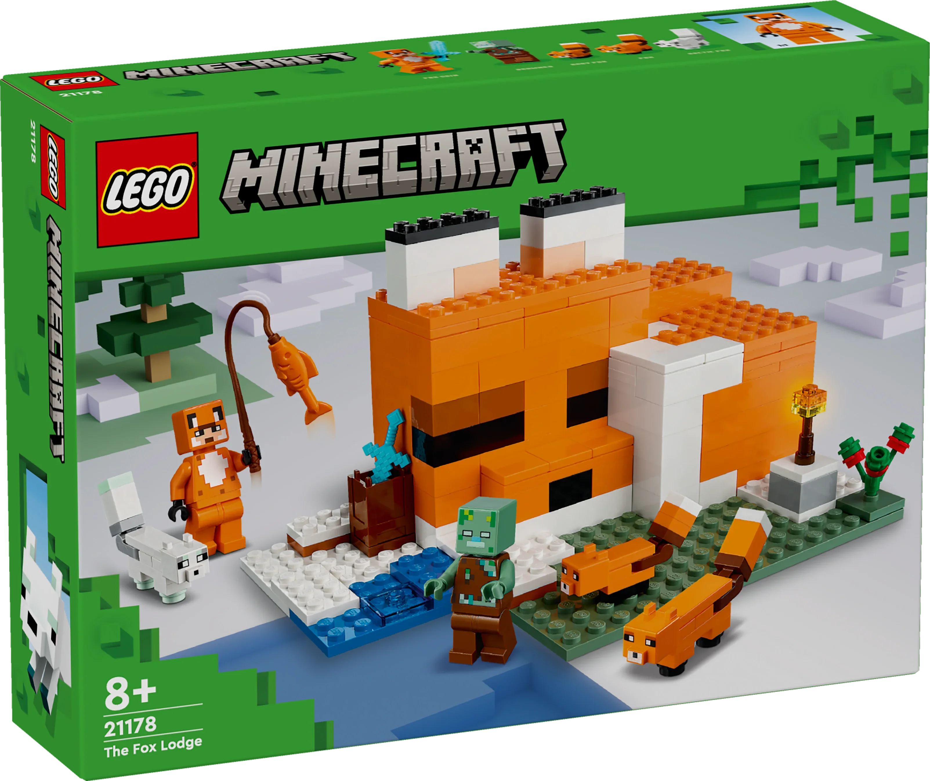 LEGO® 21178 Minecraft® Die Fuchs-Lodge