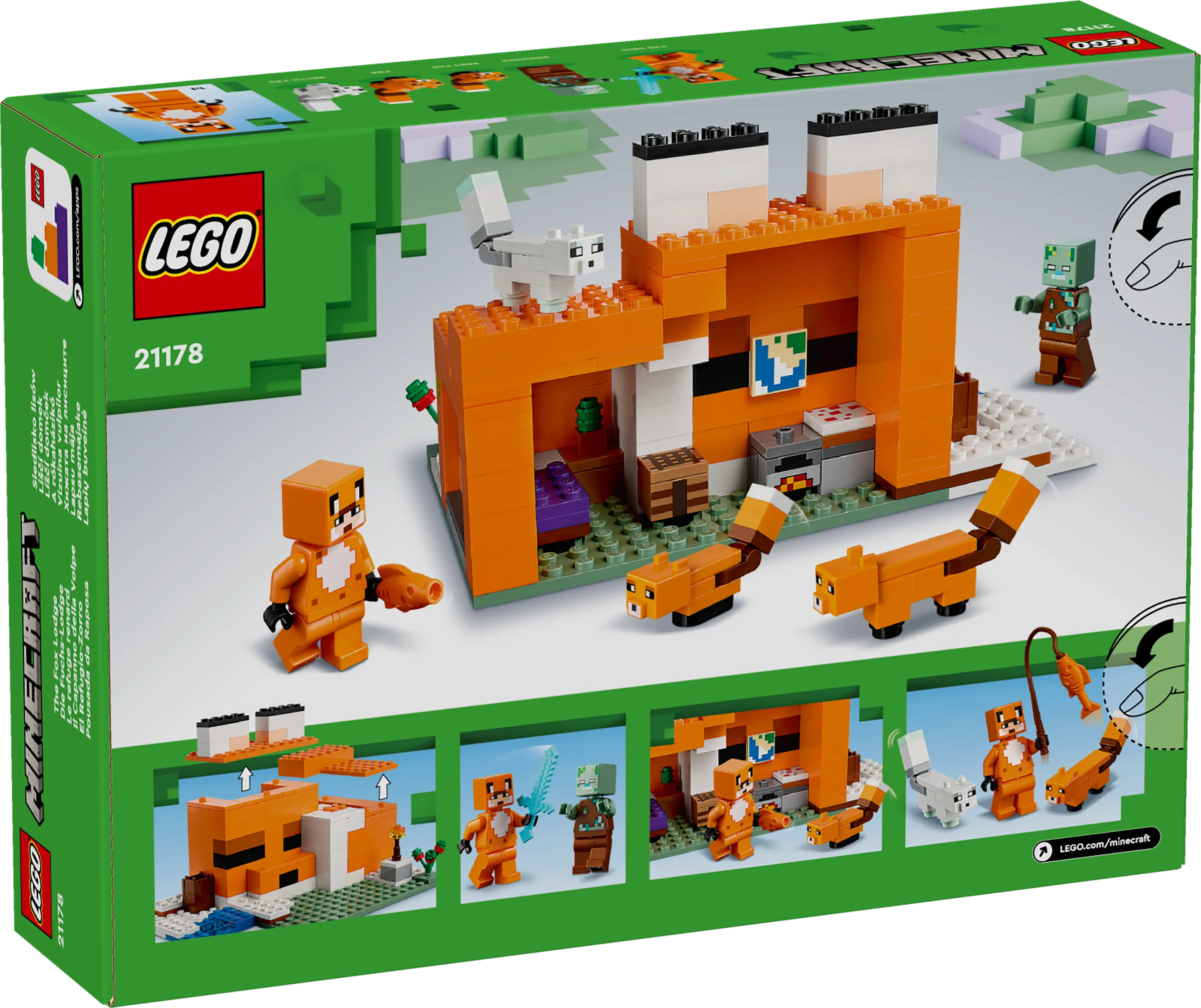 LEGO® 21178 Minecraft® Die Fuchs-Lodge