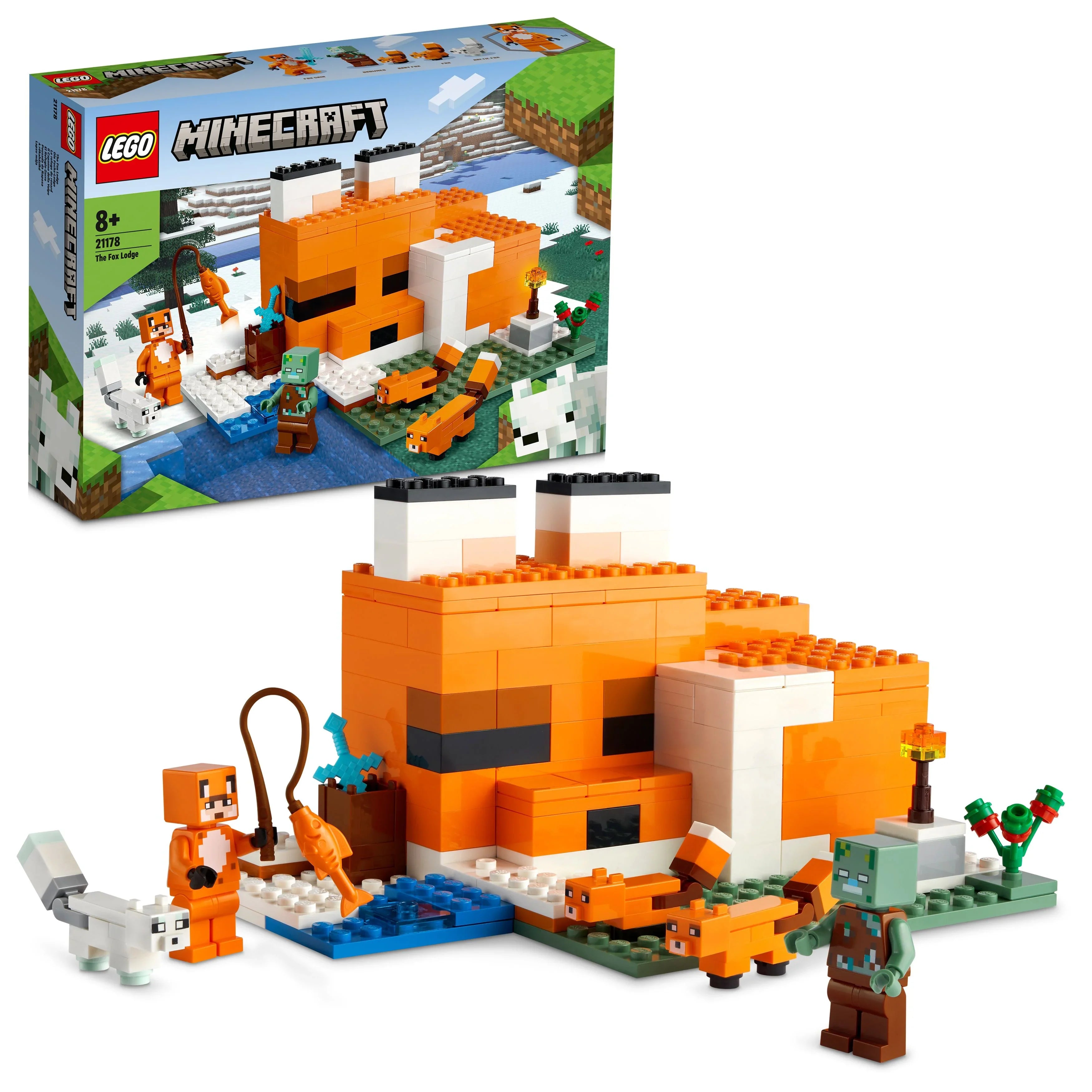 LEGO® 21178 Minecraft® Die Fuchs-Lodge
