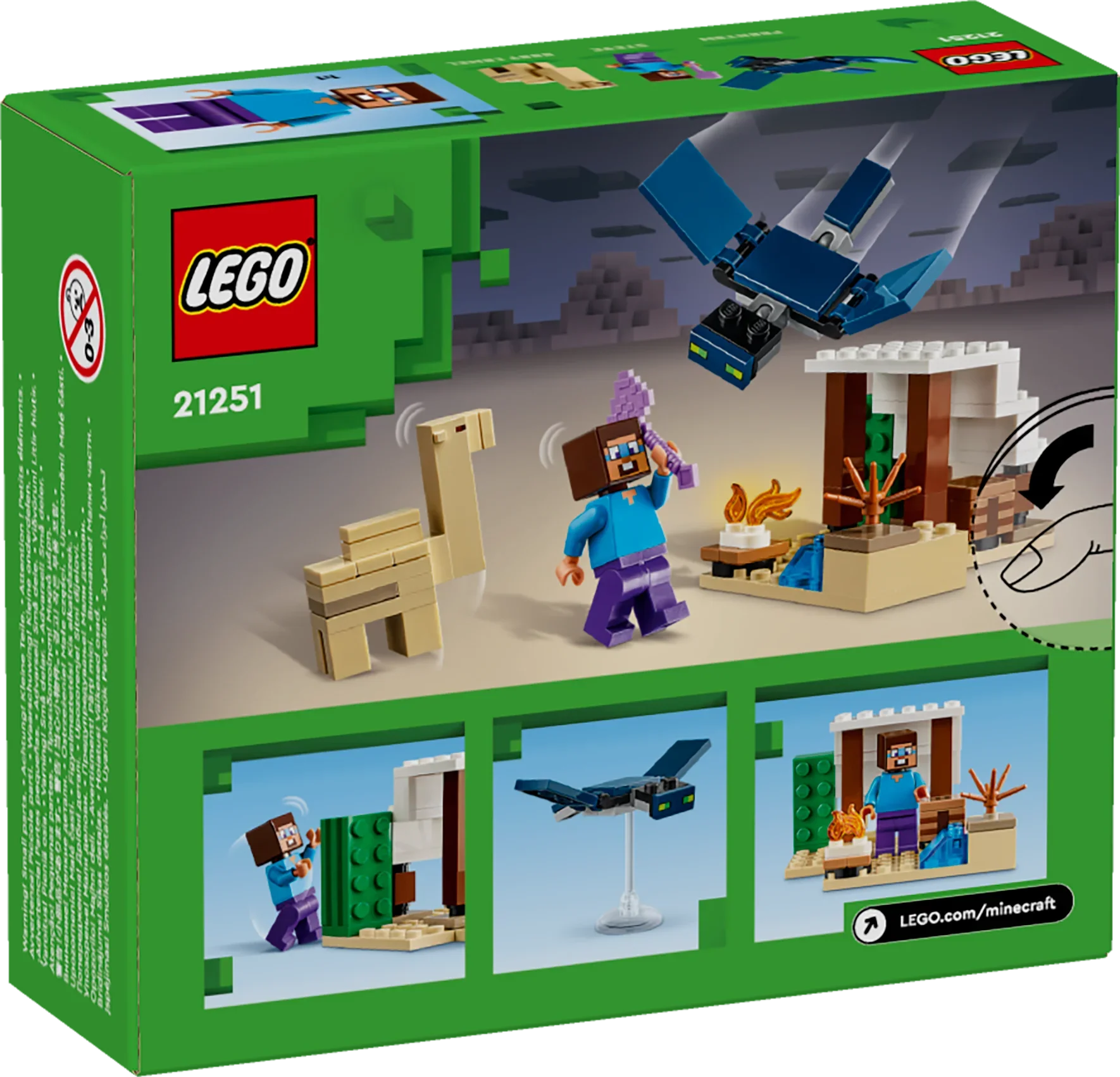 LEGO® 21251 Minecraft® Steves Wüstenexpedition