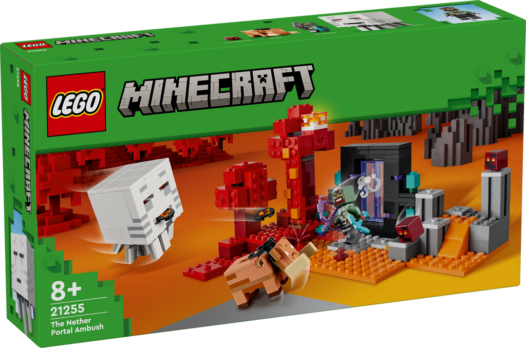 LEGO® 21255 Minecraft® Hinterhalt am Netherportal