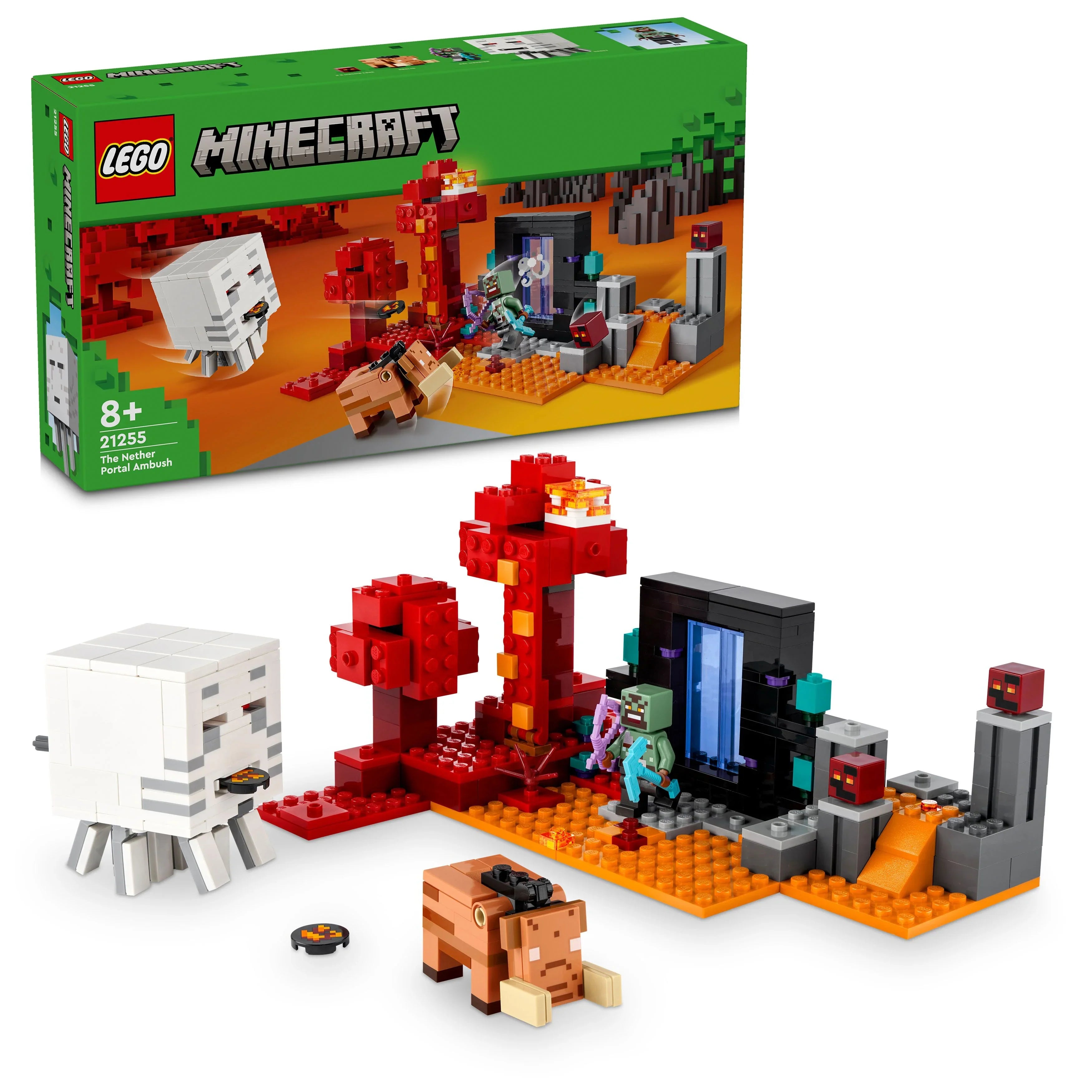 LEGO® 21255 Minecraft® Hinterhalt am Netherportal