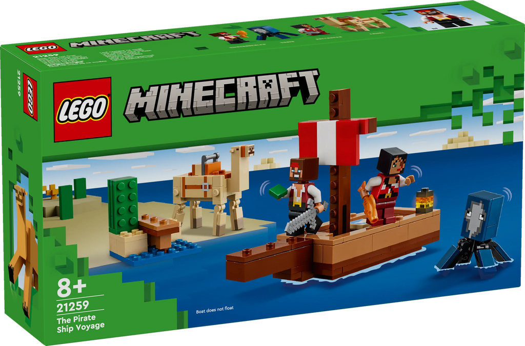 LEGO® 21259 Minecraft® Die Piratenschiffreise
