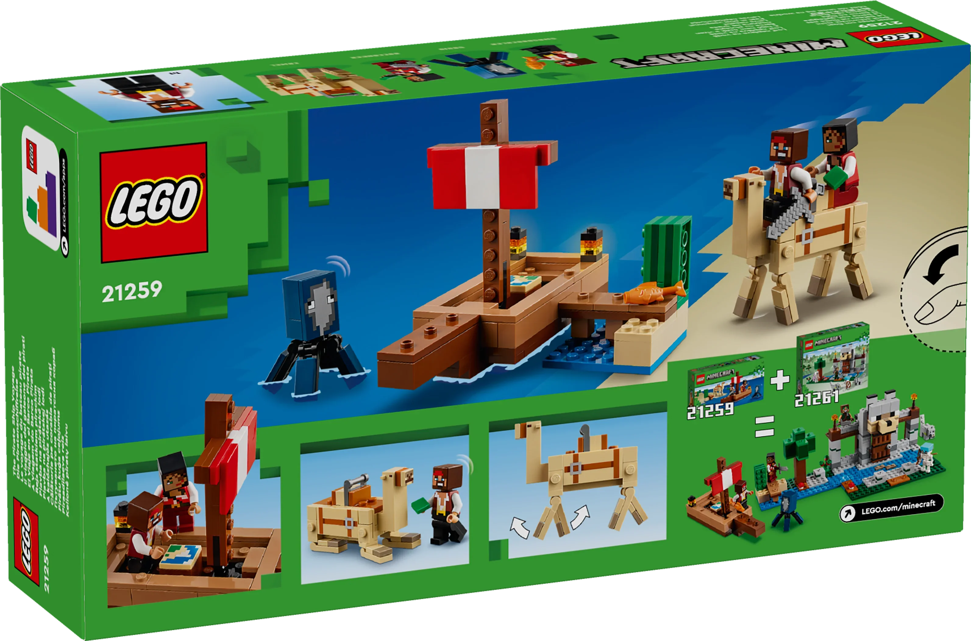 LEGO® 21259 Minecraft® Die Piratenschiffreise