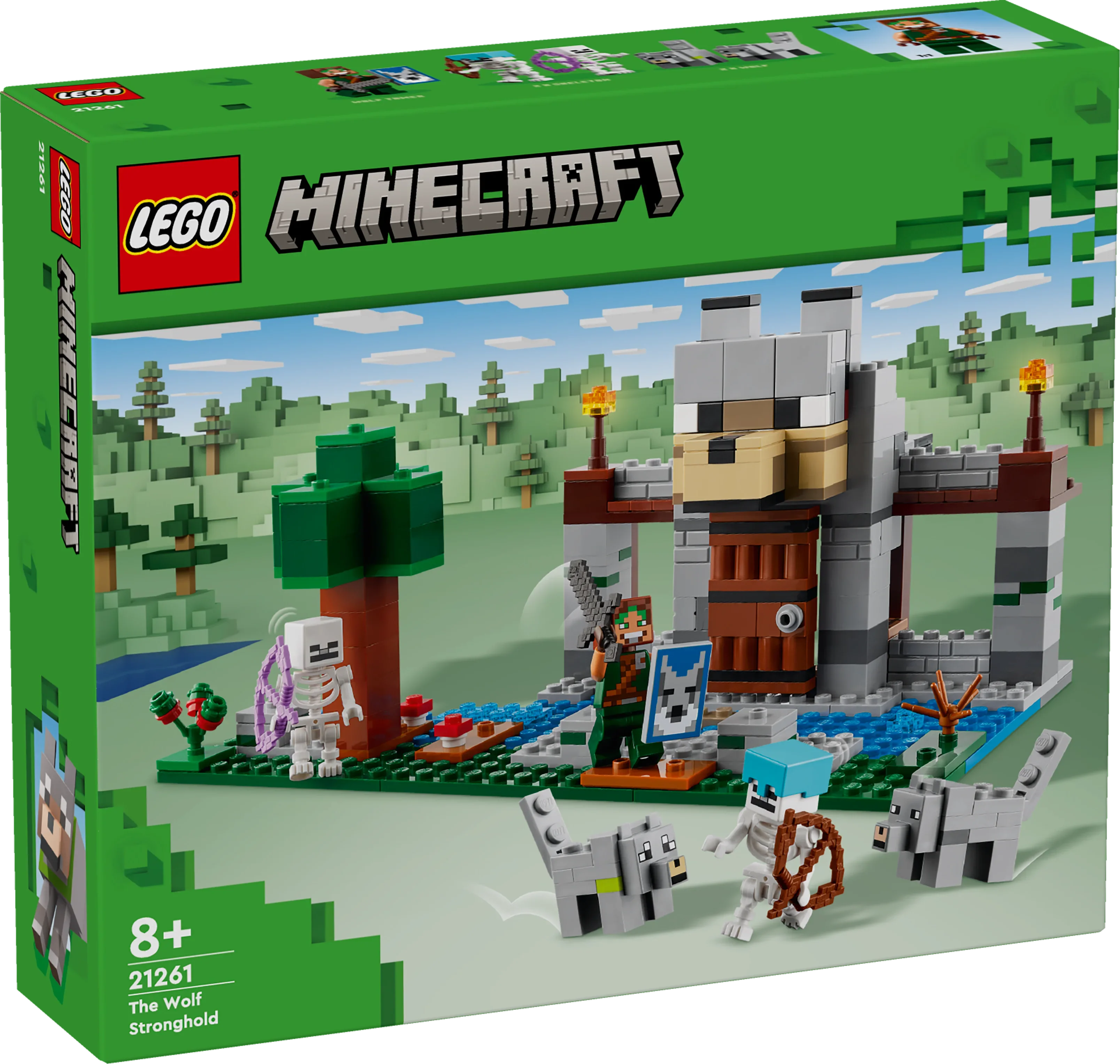 LEGO® 21261 Minecraft® Die Wolfsfestung