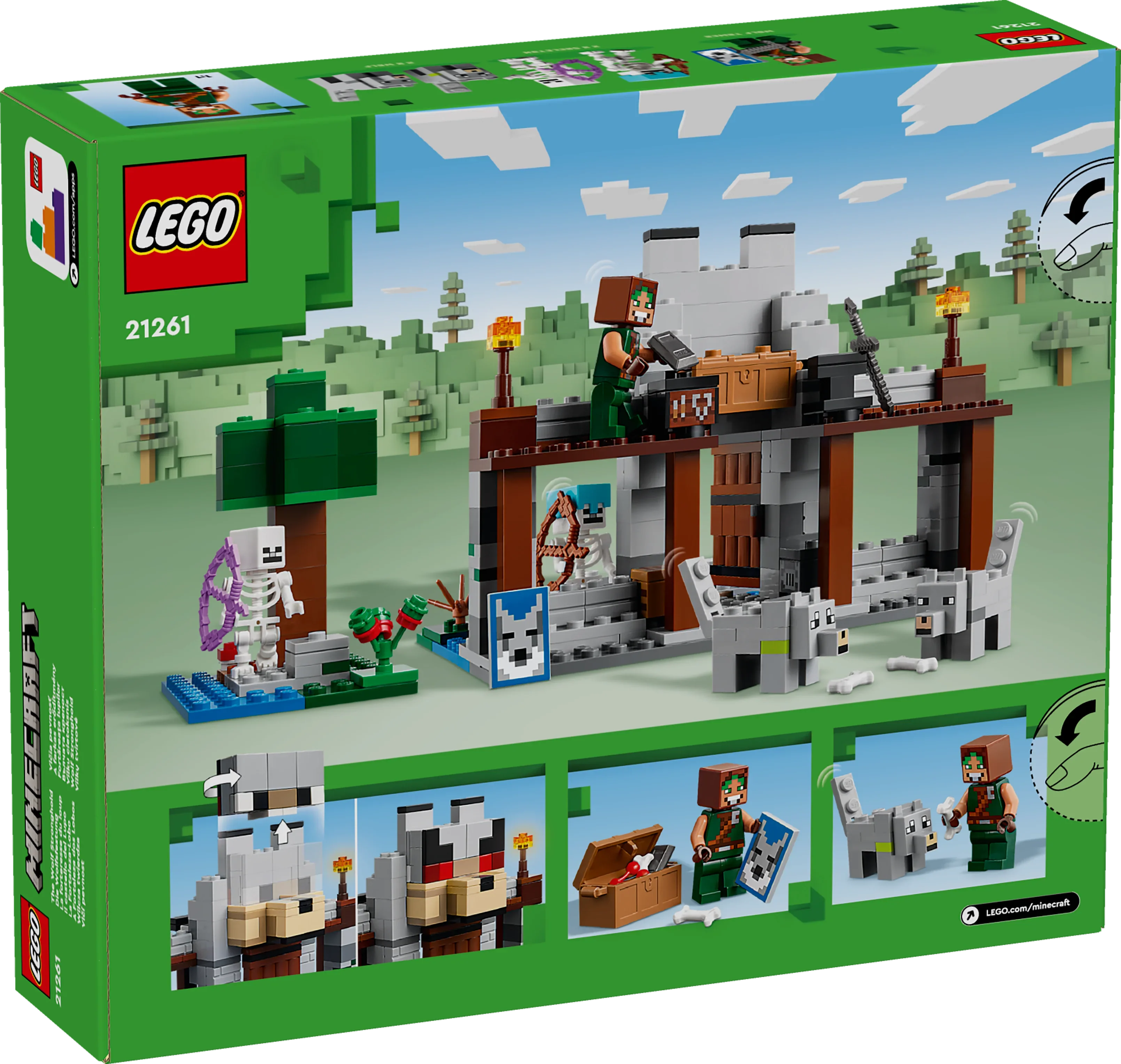LEGO® 21261 Minecraft® Die Wolfsfestung