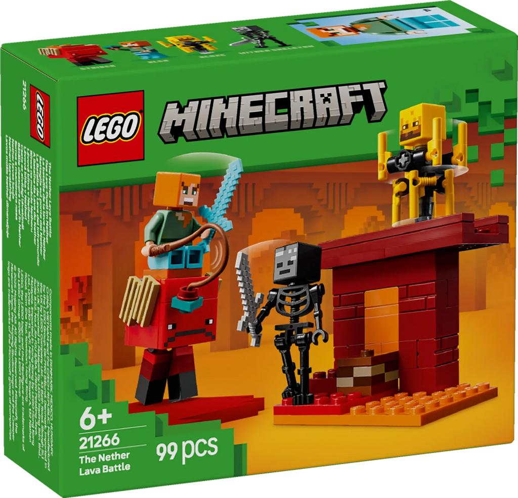 LEGO® 21266 Minecraft® Das Lava-Duell im Nether