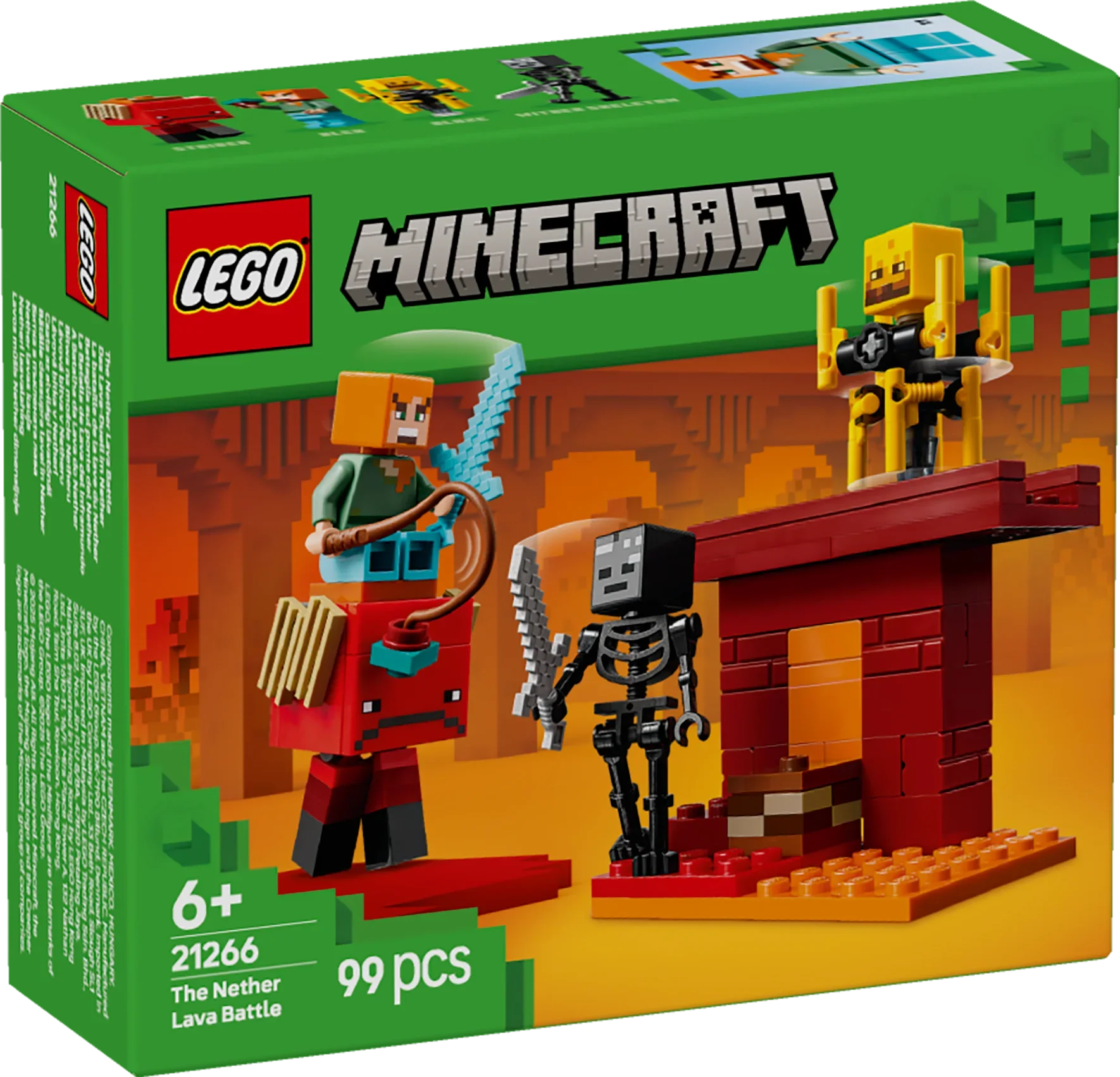 LEGO® 21266 Minecraft® Das Lava-Duell im Nether