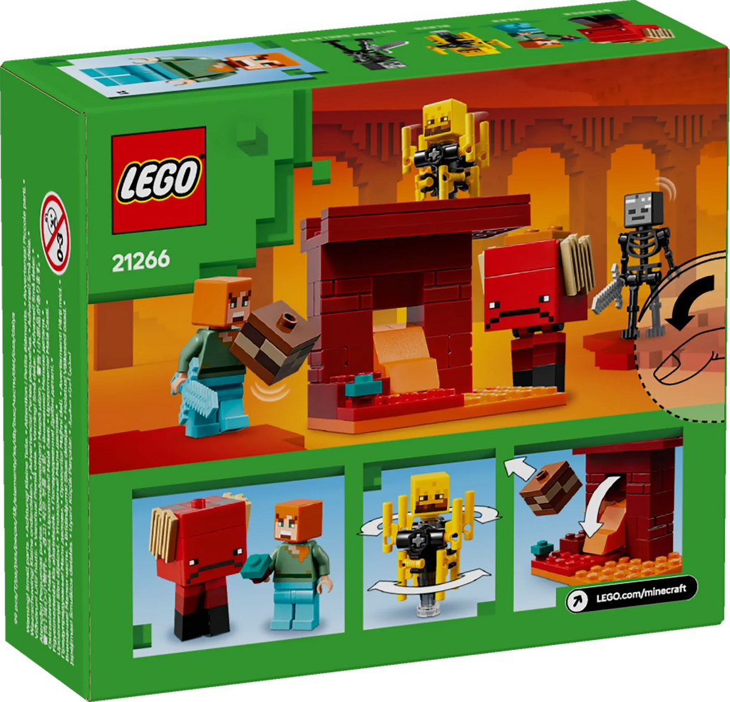 LEGO® 21266 Minecraft® Das Lava-Duell im Nether