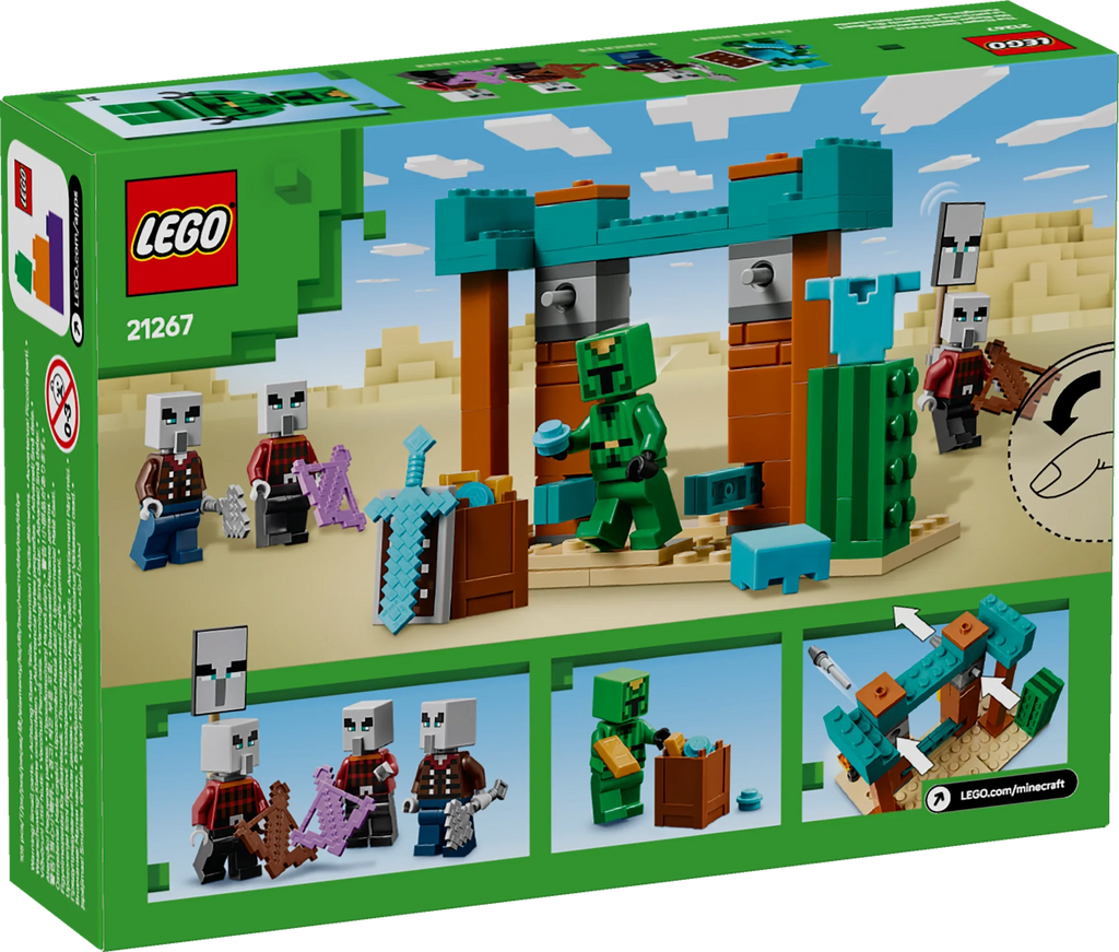 LEGO® 21267 Minecraft® Die Illager-Wüstenpatrouille