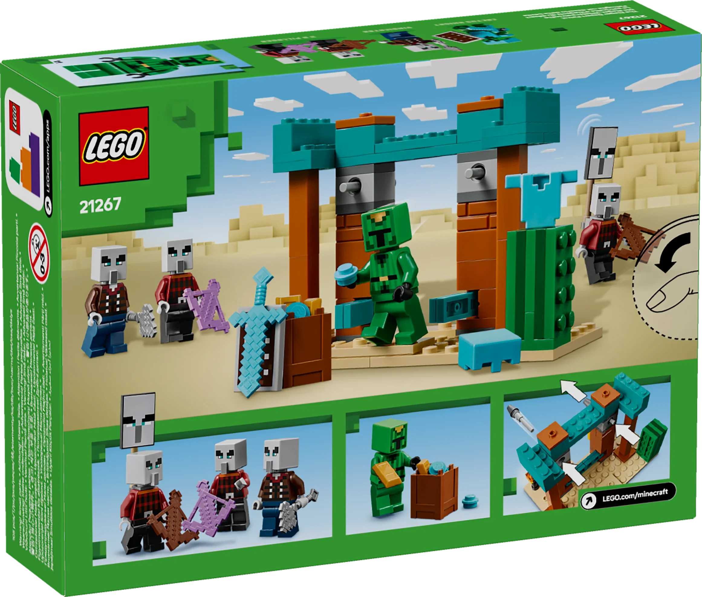 LEGO® 21267 Minecraft® Die Illager-Wüstenpatrouille