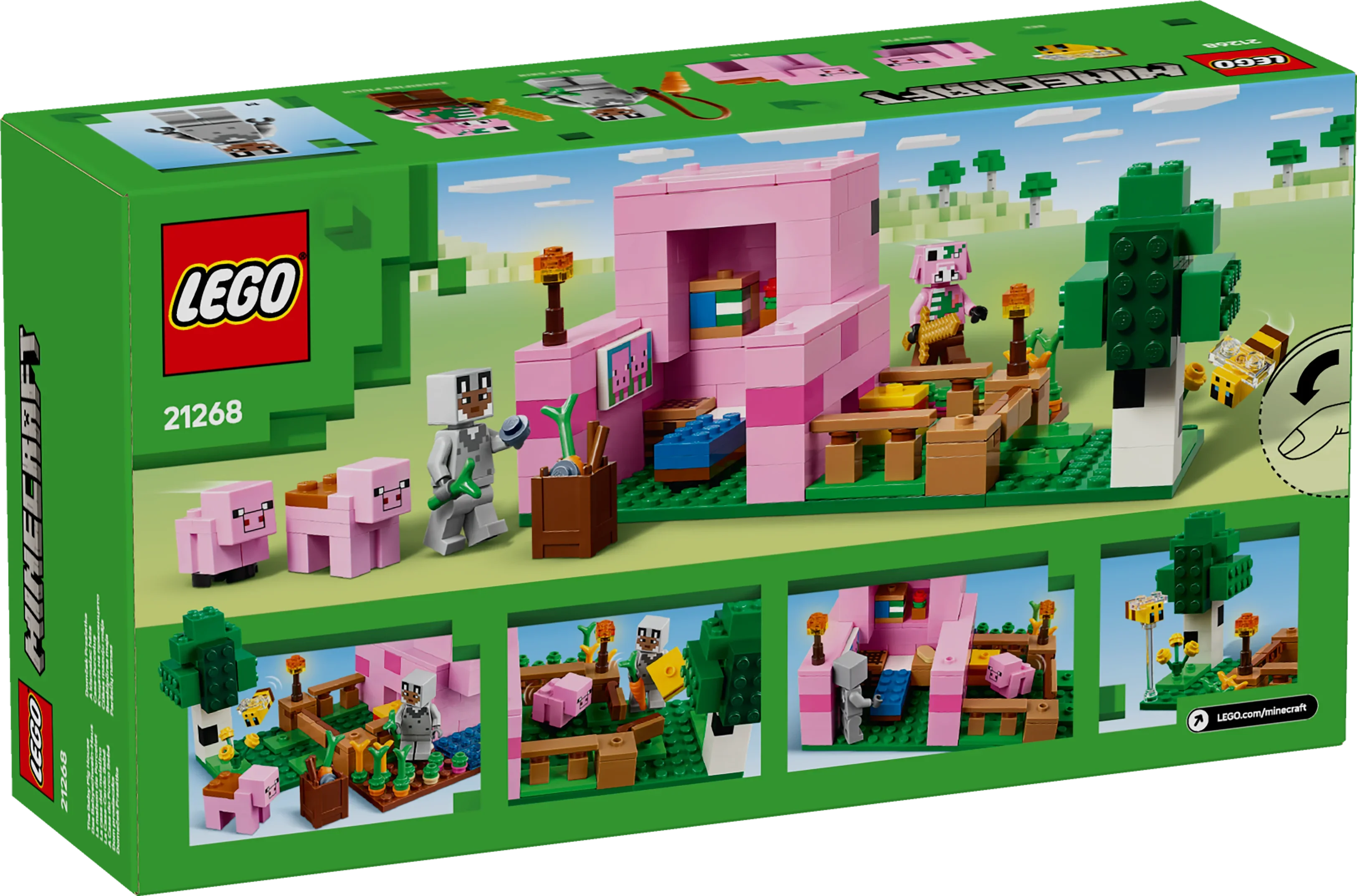 LEGO® 21268 Minecraft® Das Babyschwein-Haus