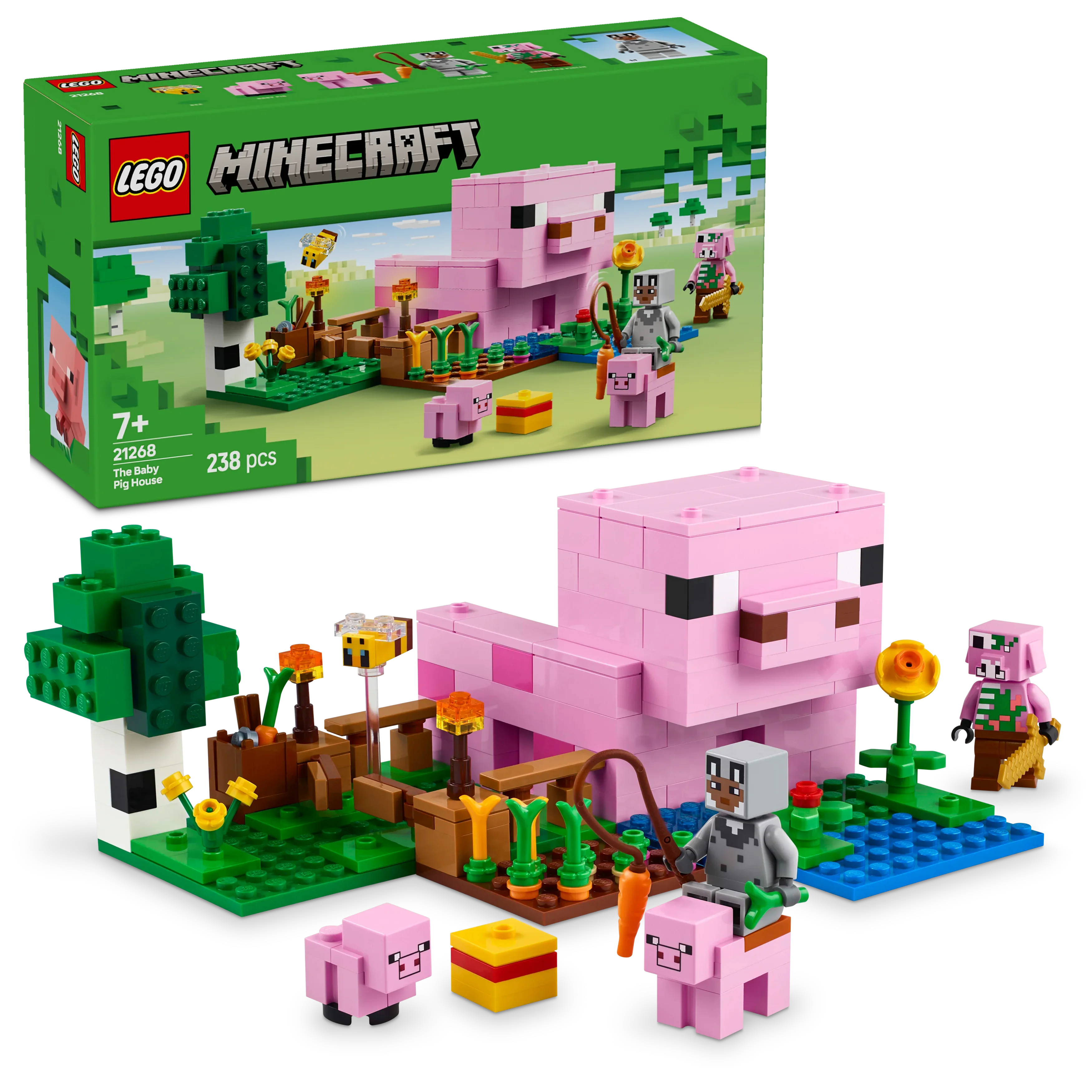LEGO® 21268 Minecraft® Das Babyschwein-Haus
