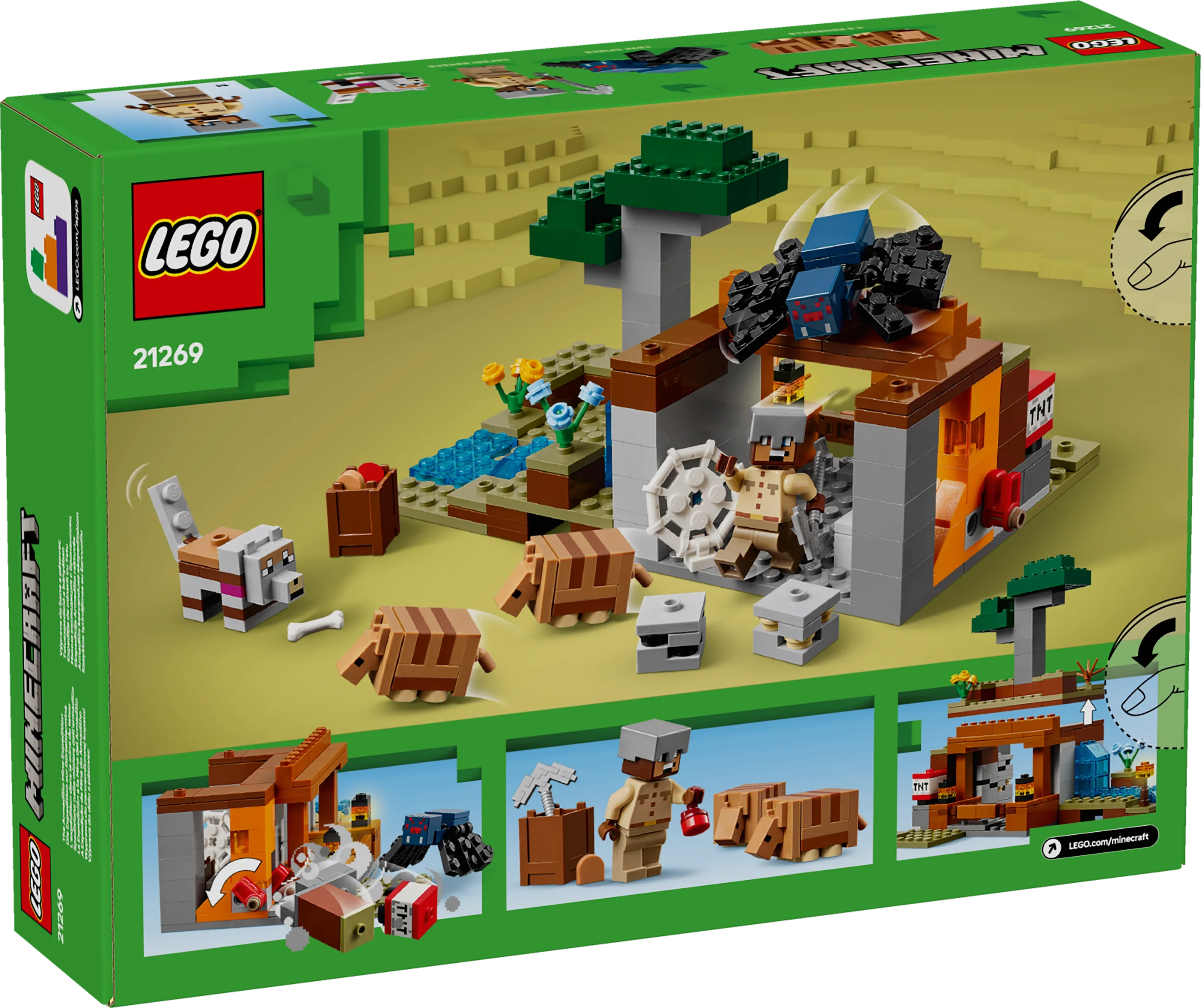 LEGO® 21269 Minecraft® Die Expedition zur Gürteltiermine