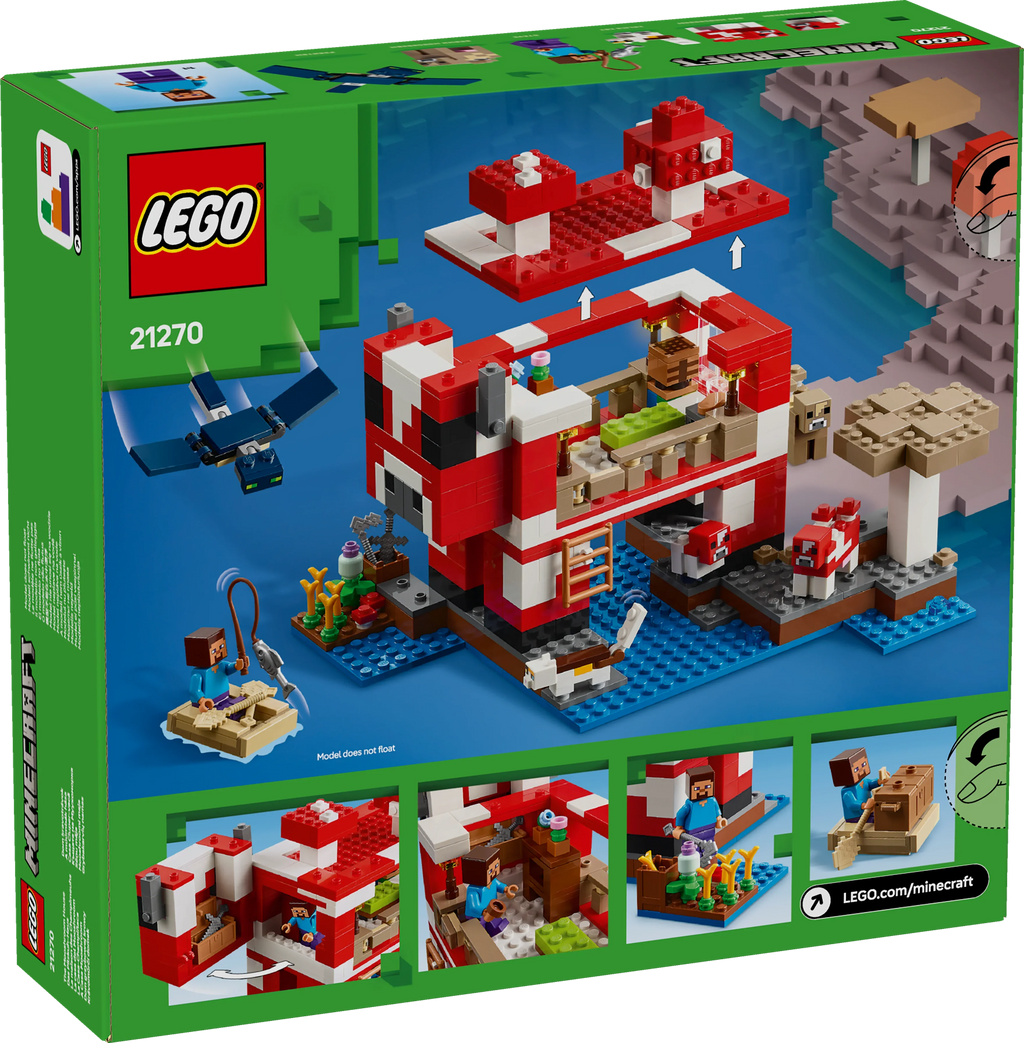 LEGO® 21270 Minecraft® Das Pilzkuh-Haus