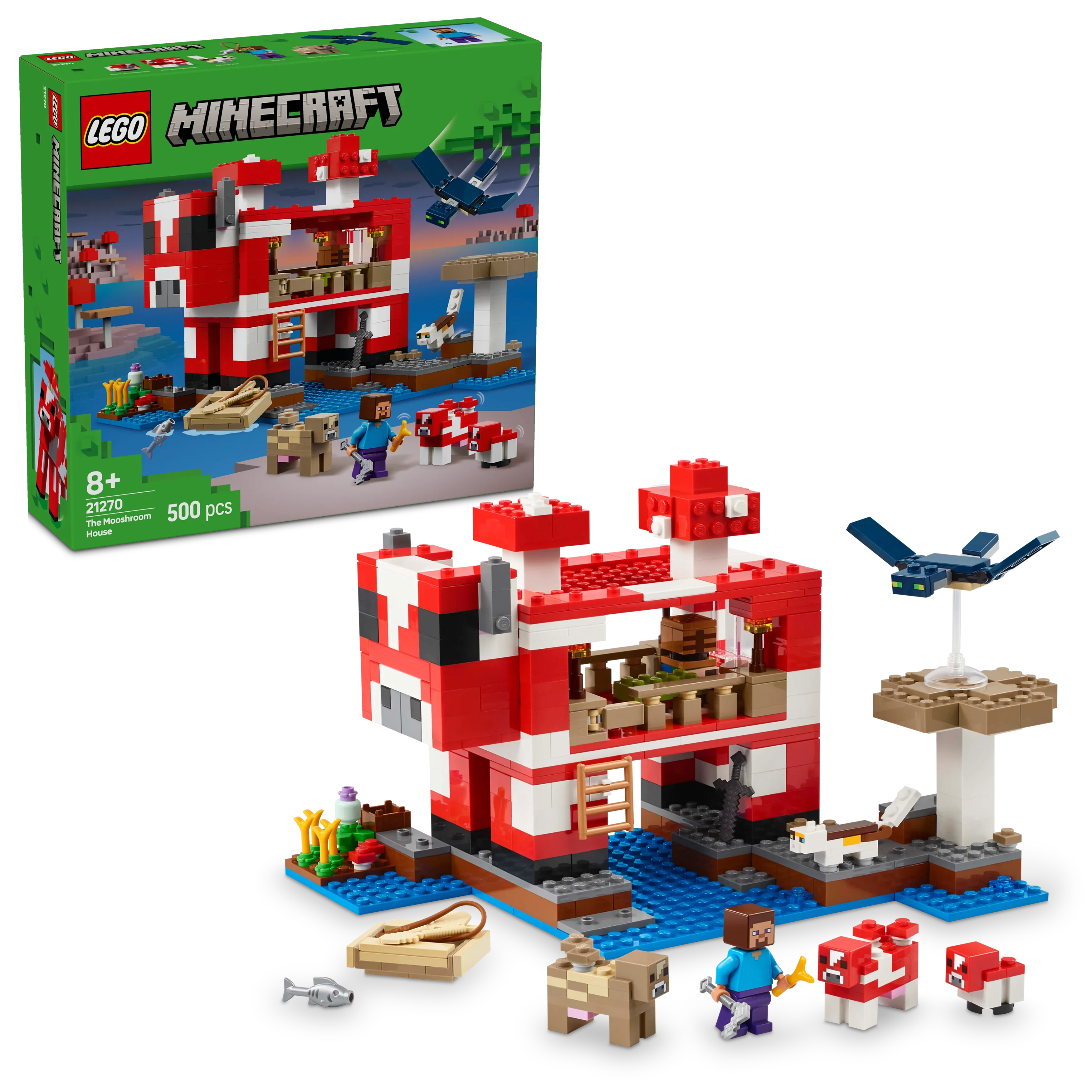LEGO® 21270 Minecraft® Das Pilzkuh-Haus