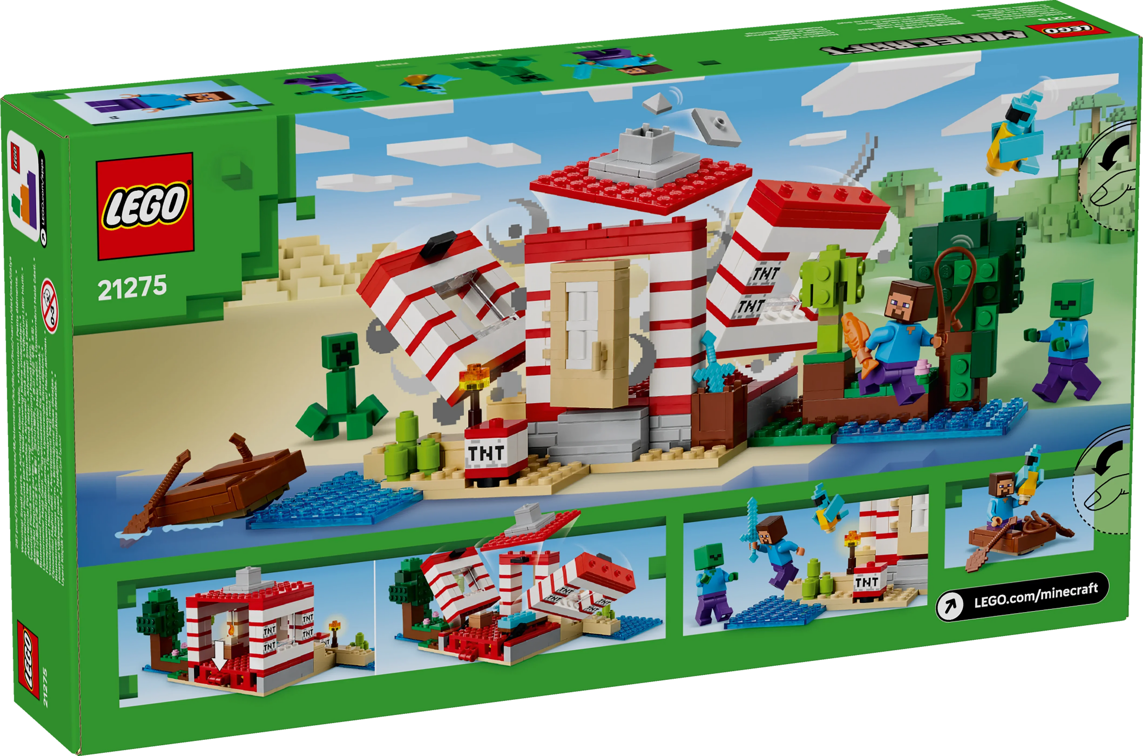 LEGO® 21275 Minecraft® Das TNT-Dschungelhaus