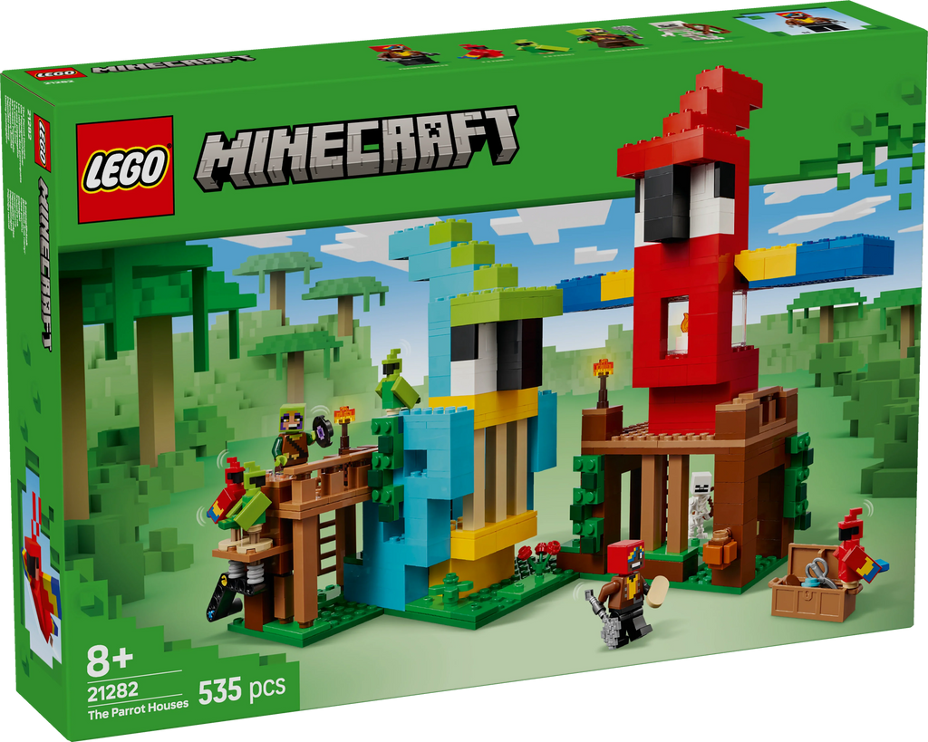 LEGO® 21282 Minecraft® Die Papageienhäuser