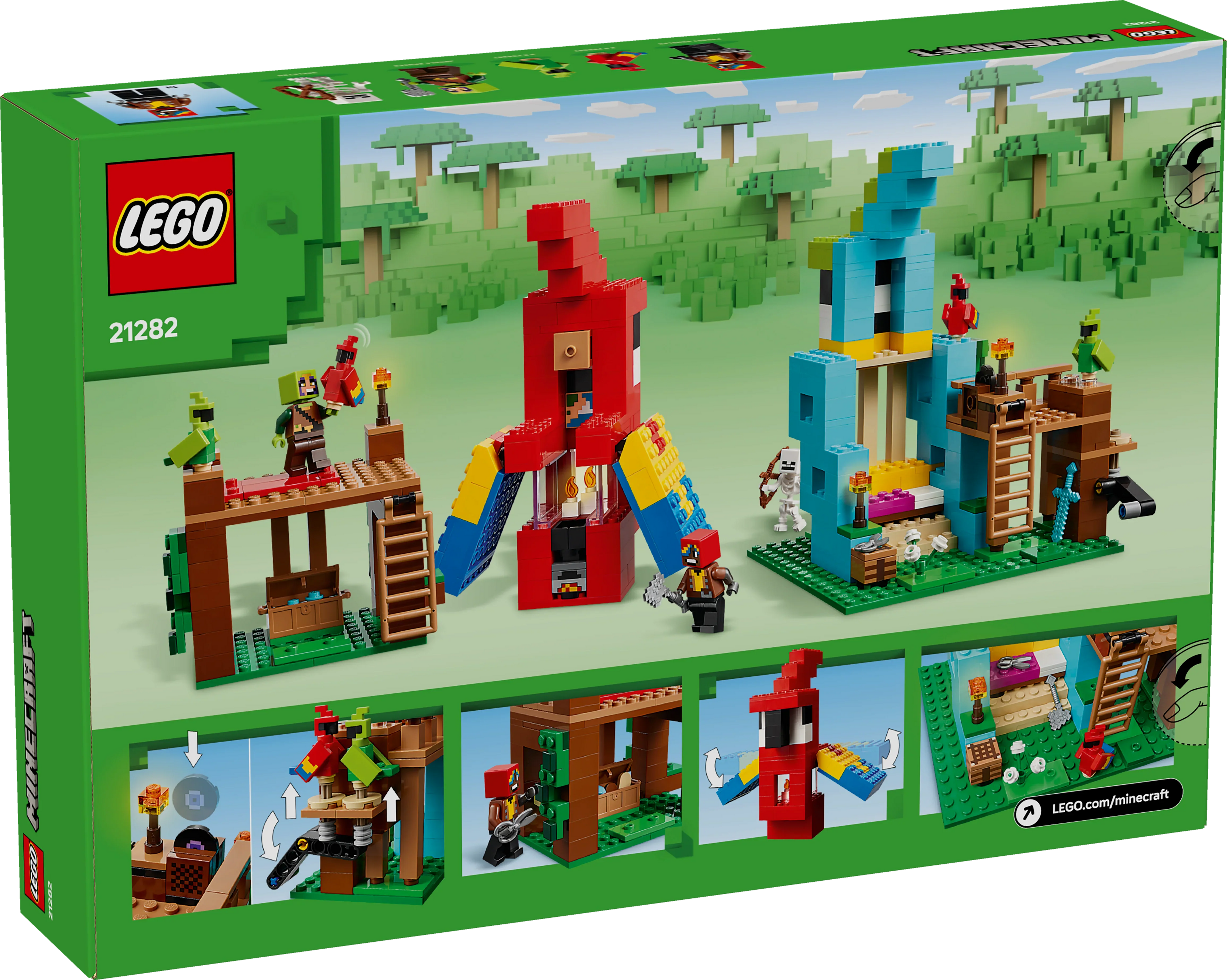 LEGO® 21282 Minecraft® Die Papageienhäuser