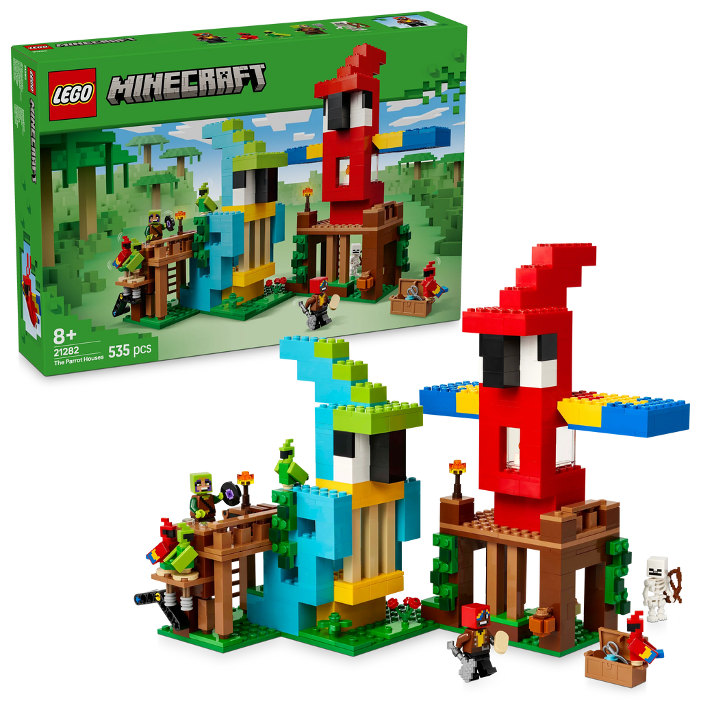 LEGO® 21282 Minecraft® Die Papageienhäuser