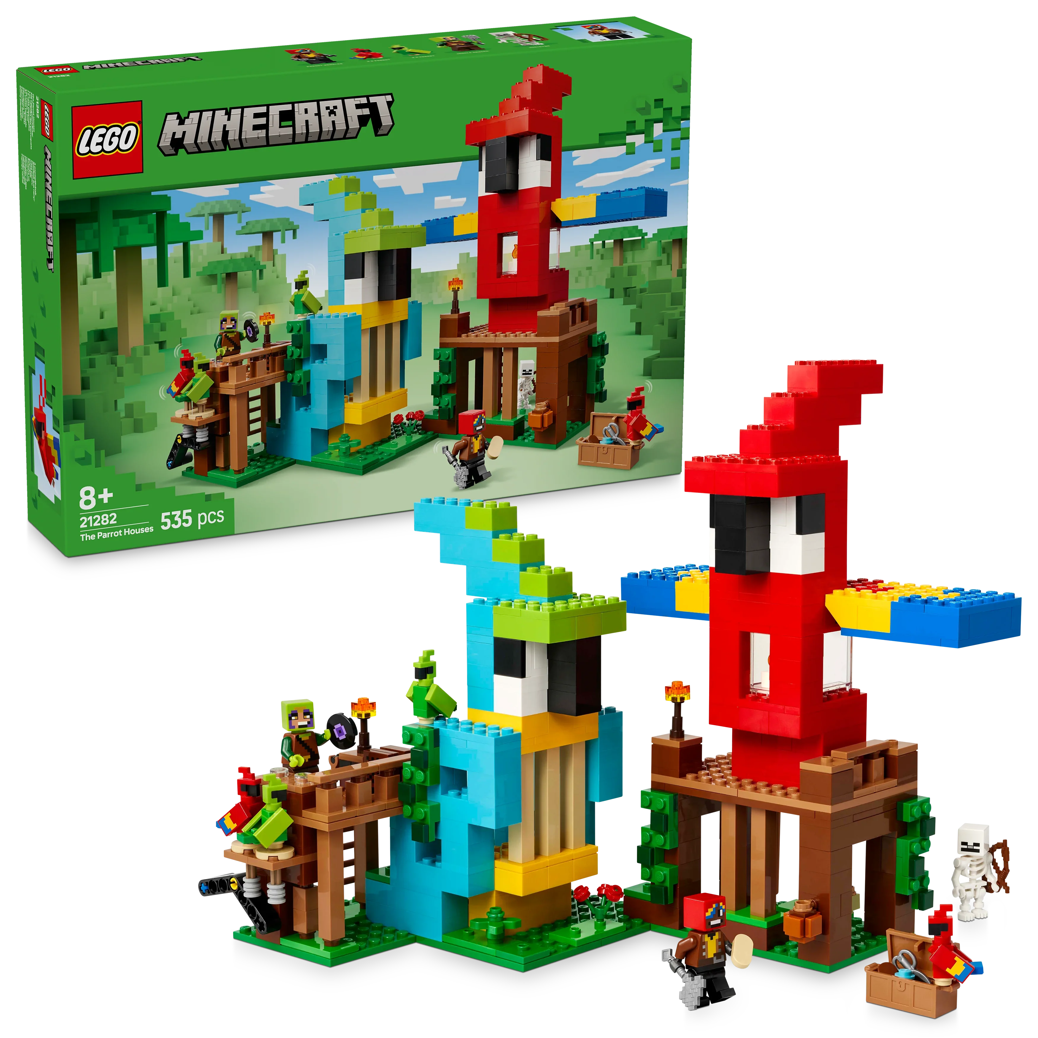 LEGO® 21282 Minecraft® Die Papageienhäuser