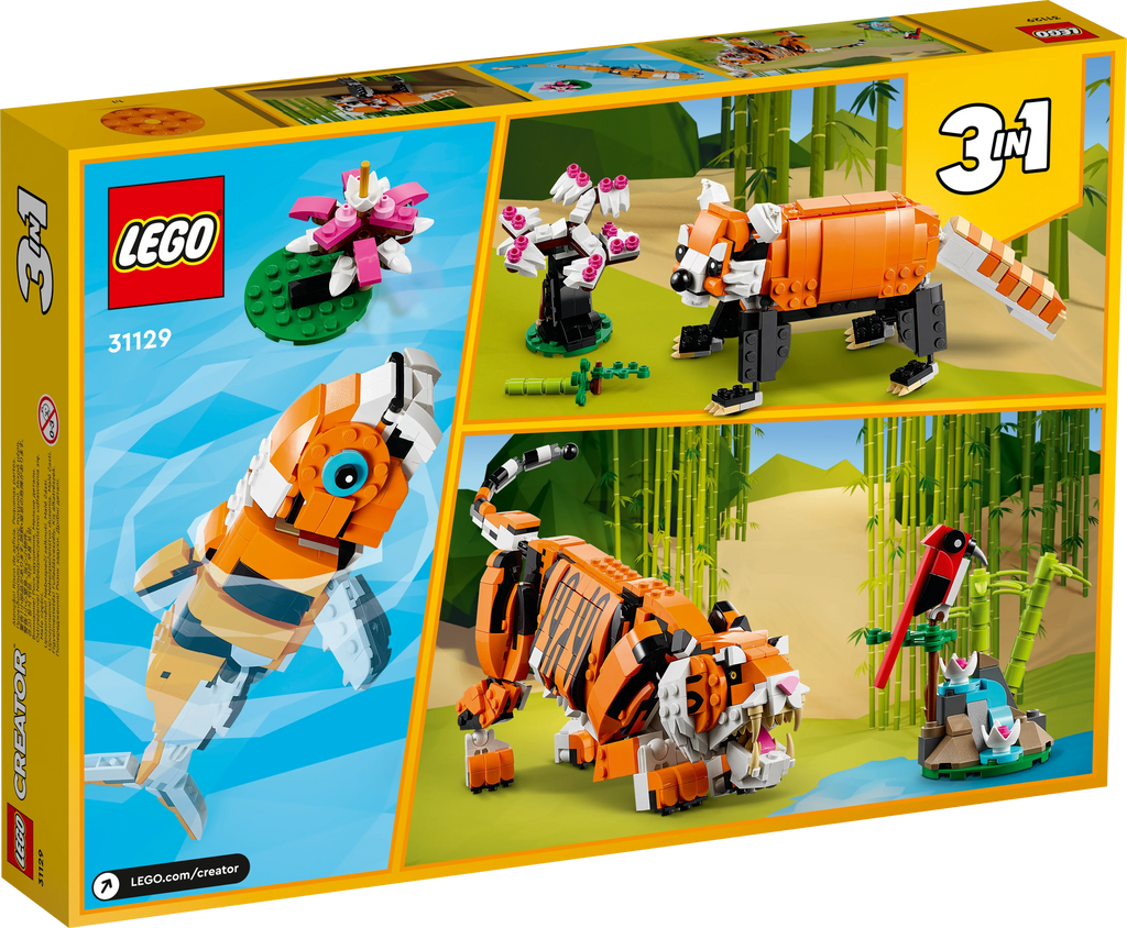 LEGO® 31129 Creator 3-in-1-Set – Majestätischer Tiger