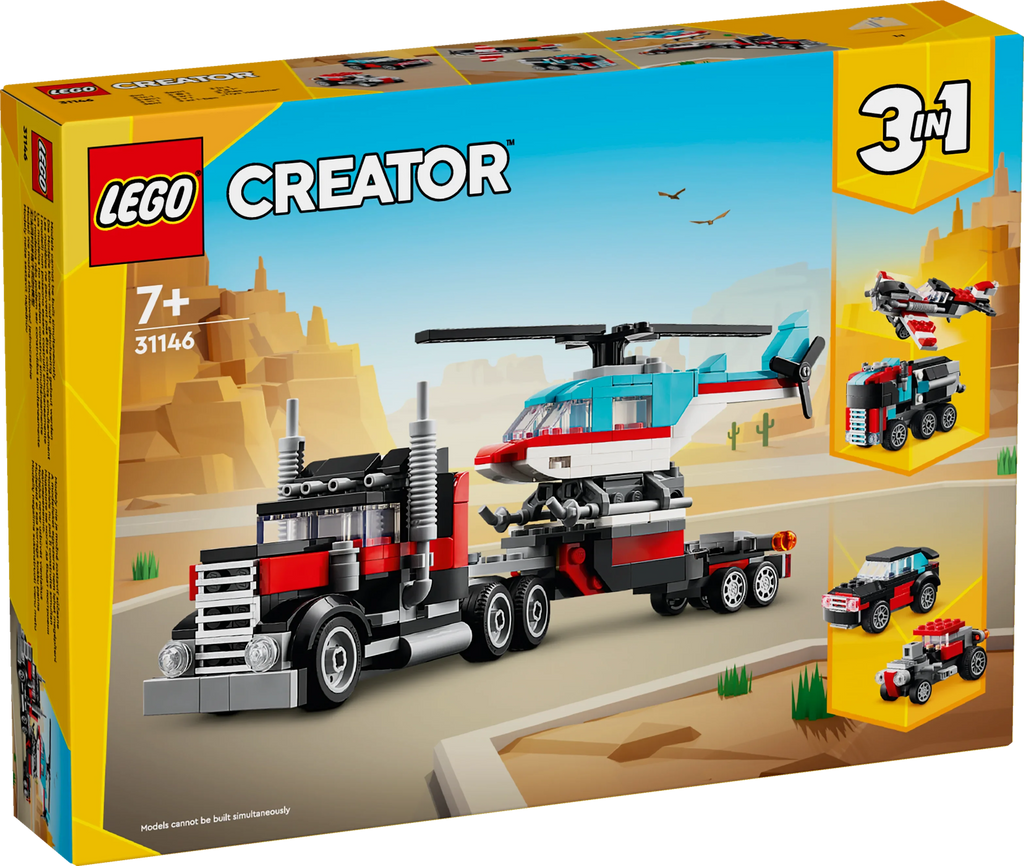 LEGO® 31146 Creator Tieflader mit Hubschrauber