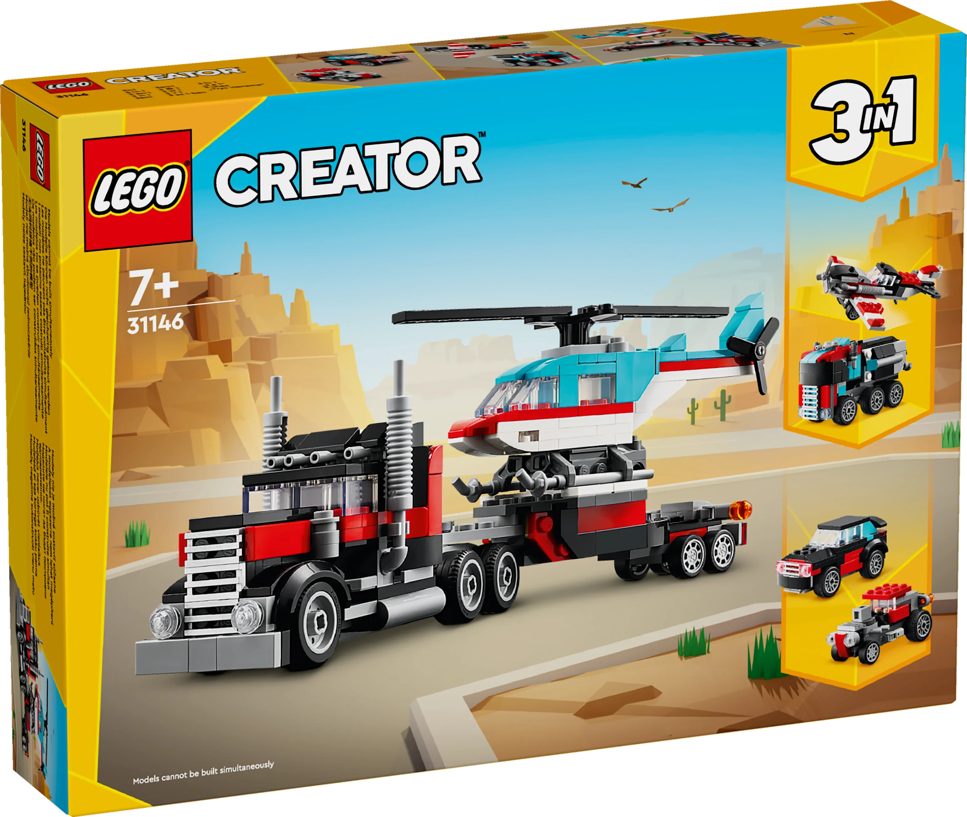 LEGO® 31146 Creator Tieflader mit Hubschrauber
