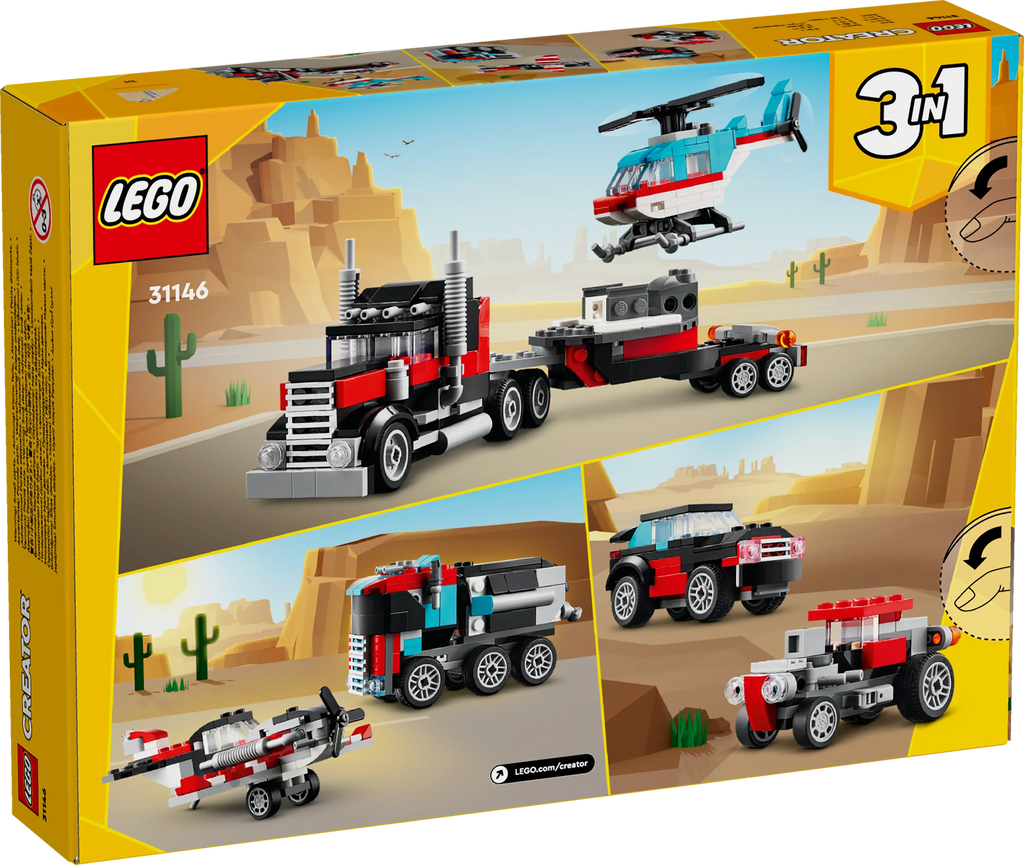 LEGO® 31146 Creator Tieflader mit Hubschrauber