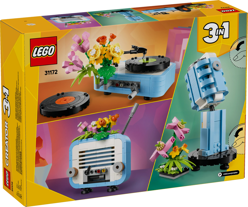 LEGO® 31172 Creator Plattenspieler mit Blumen