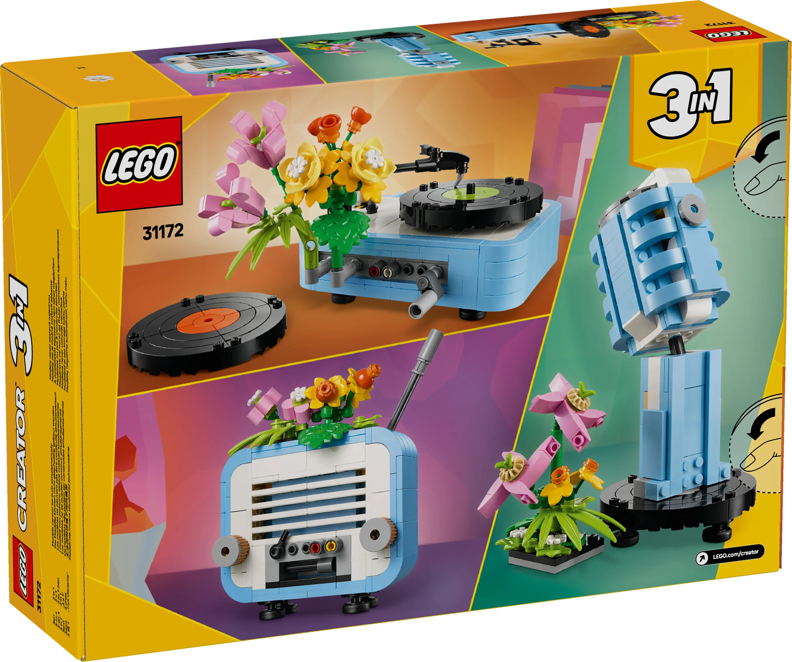 LEGO® 31172 Creator Plattenspieler mit Blumen