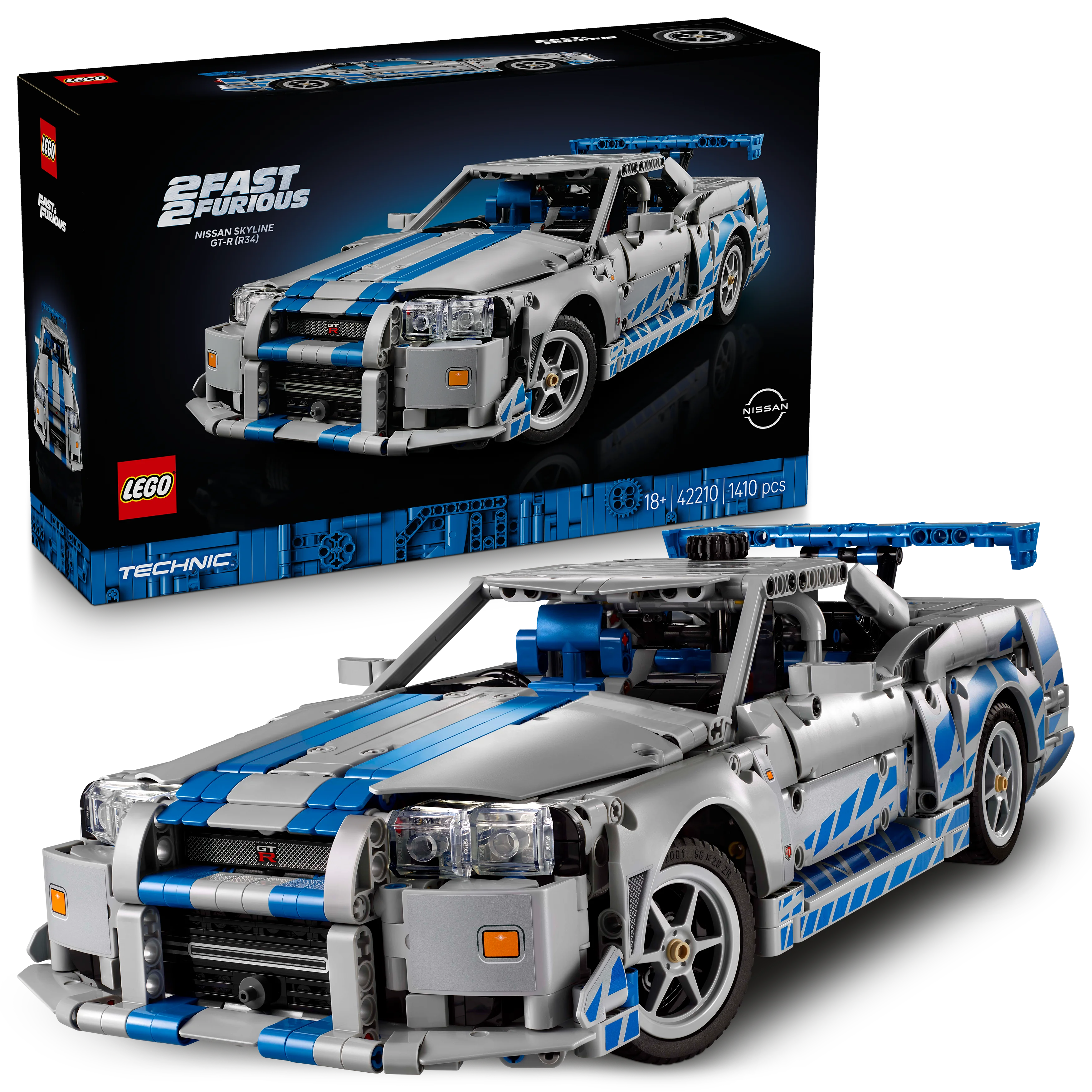 LEGO® 42210 Technic 2 Fast 2 Furious Nissan Skyline GT-R (R34) Flitzer