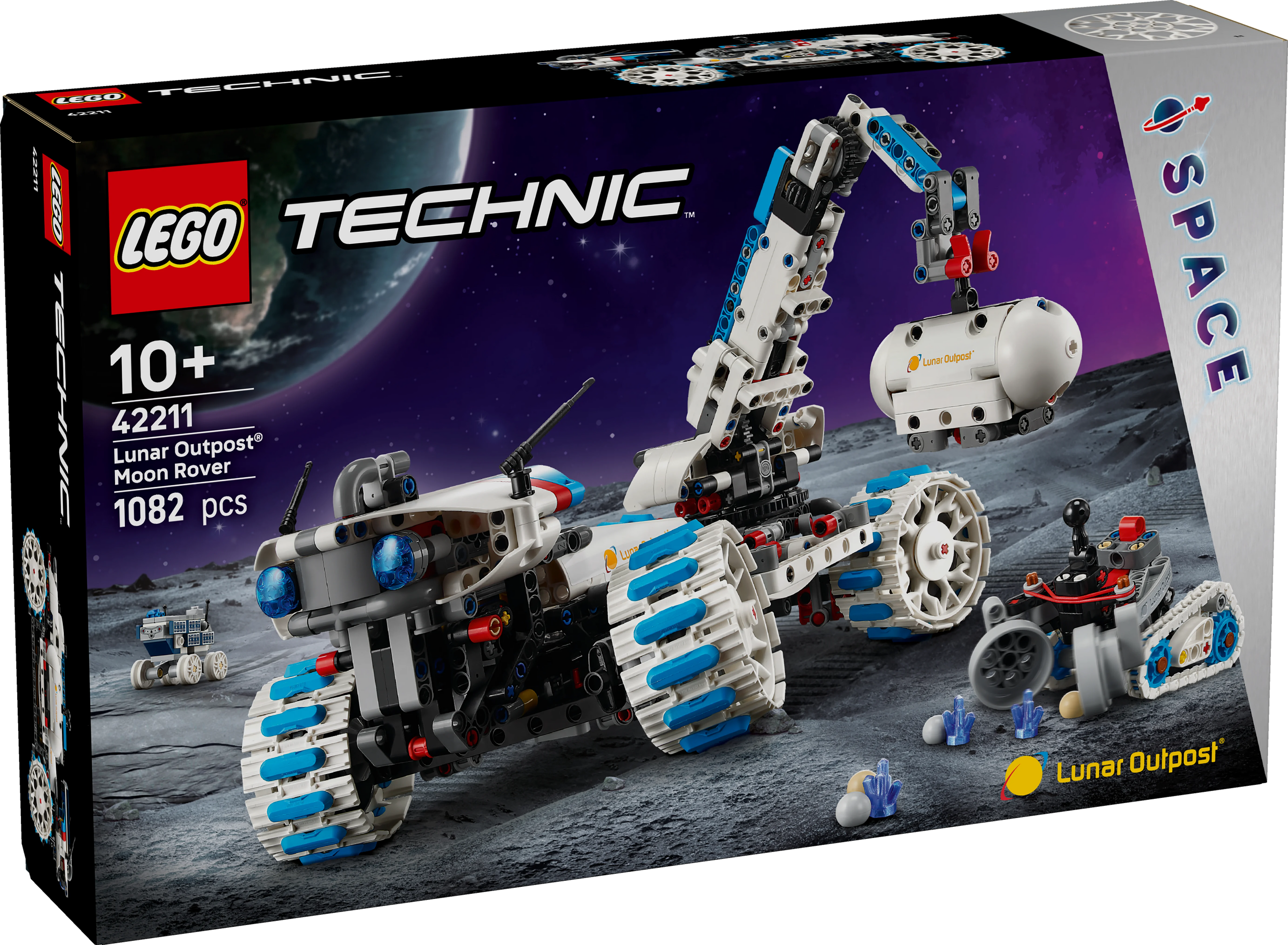 LEGO® 42211 Technic Lunar Outpost™ Mondrover-Raumfahrzeug